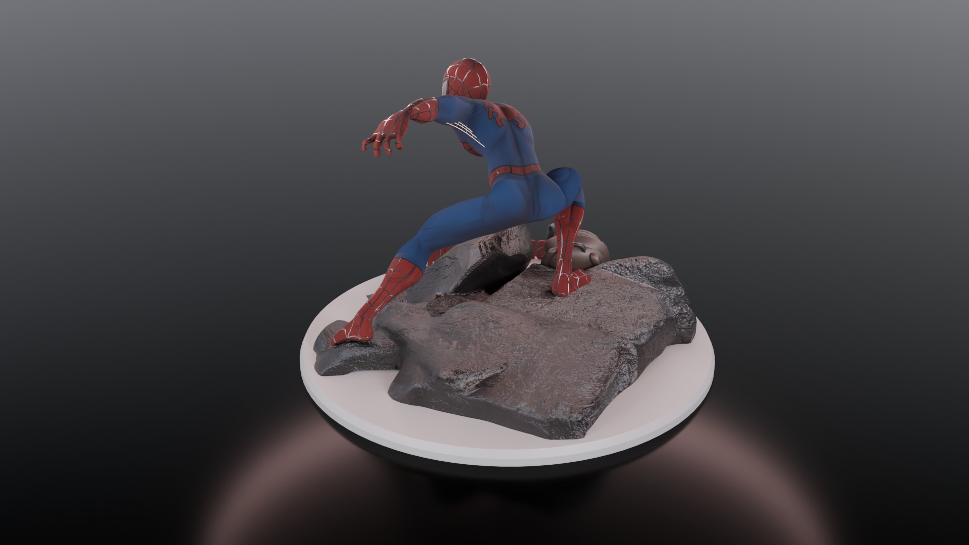  3D Printable Spider Man Figurine 3D print model_4