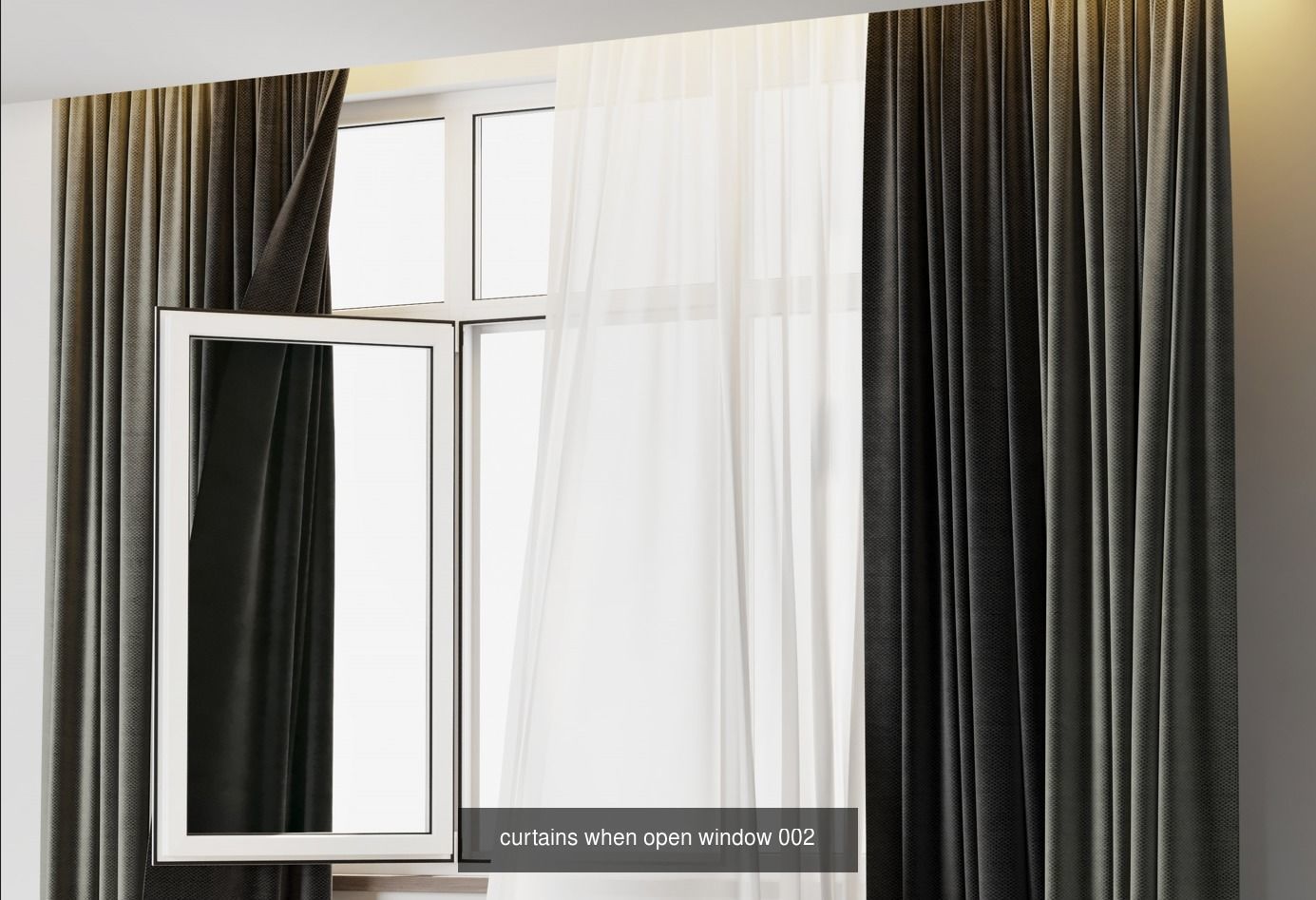 Collection curtains when open window  _2