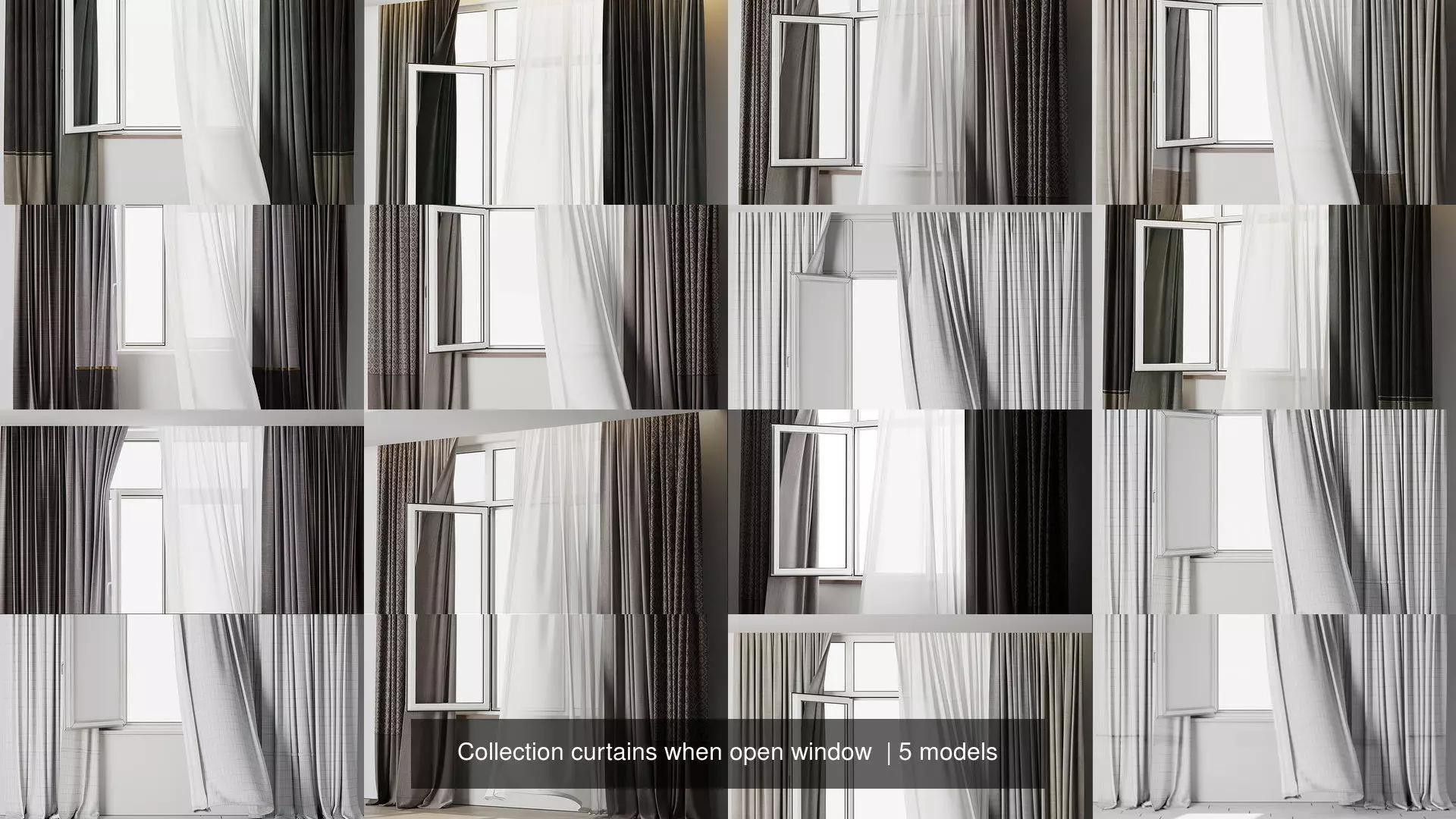 Collection curtains when open window  _0