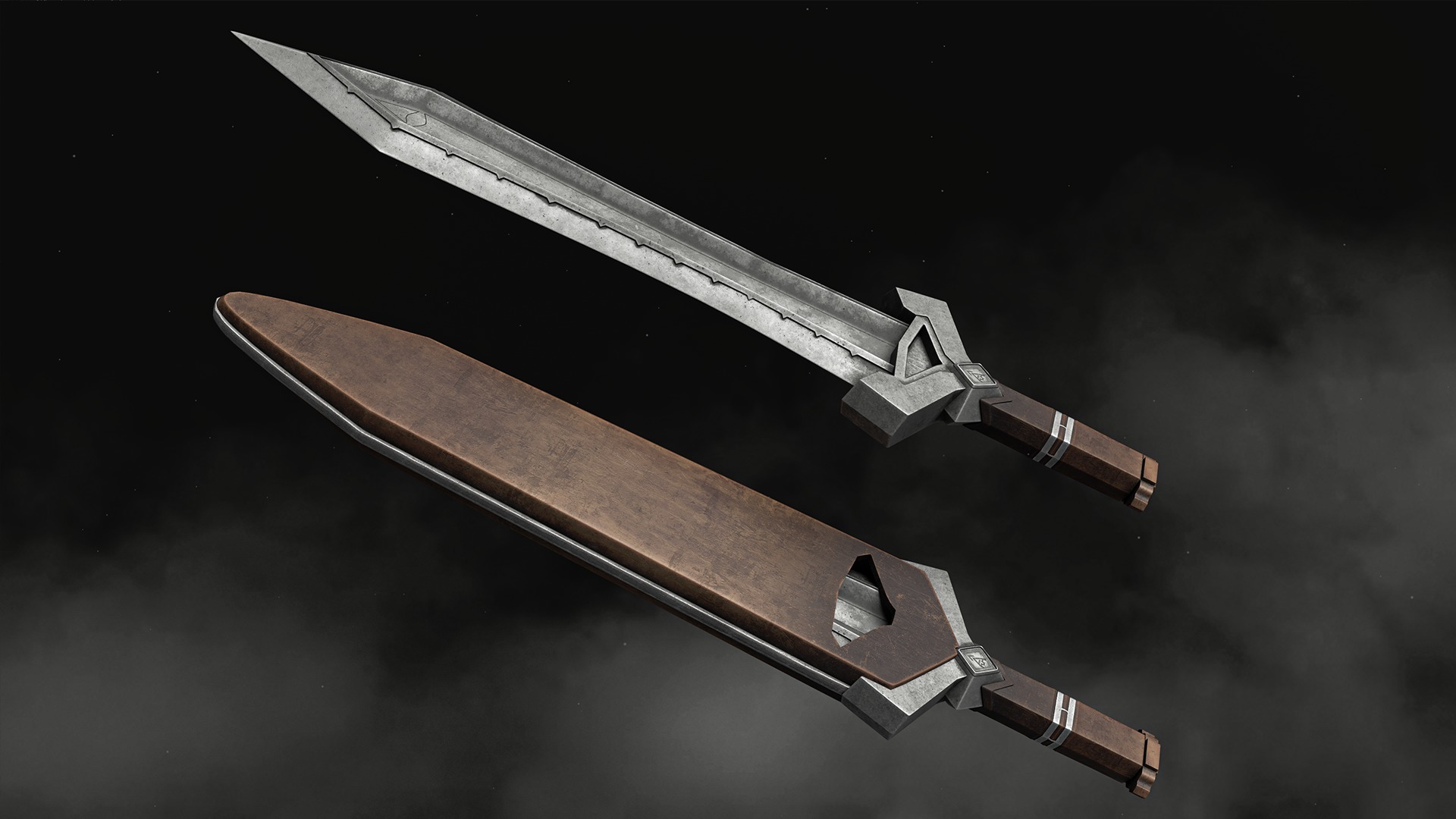 11 Swords - Fantasy 3D Model Collection_7