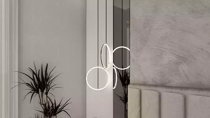 Modern circular lamp
