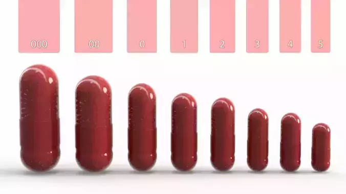 All capsule types or pills drugs Game Ready Low-poly 3D model