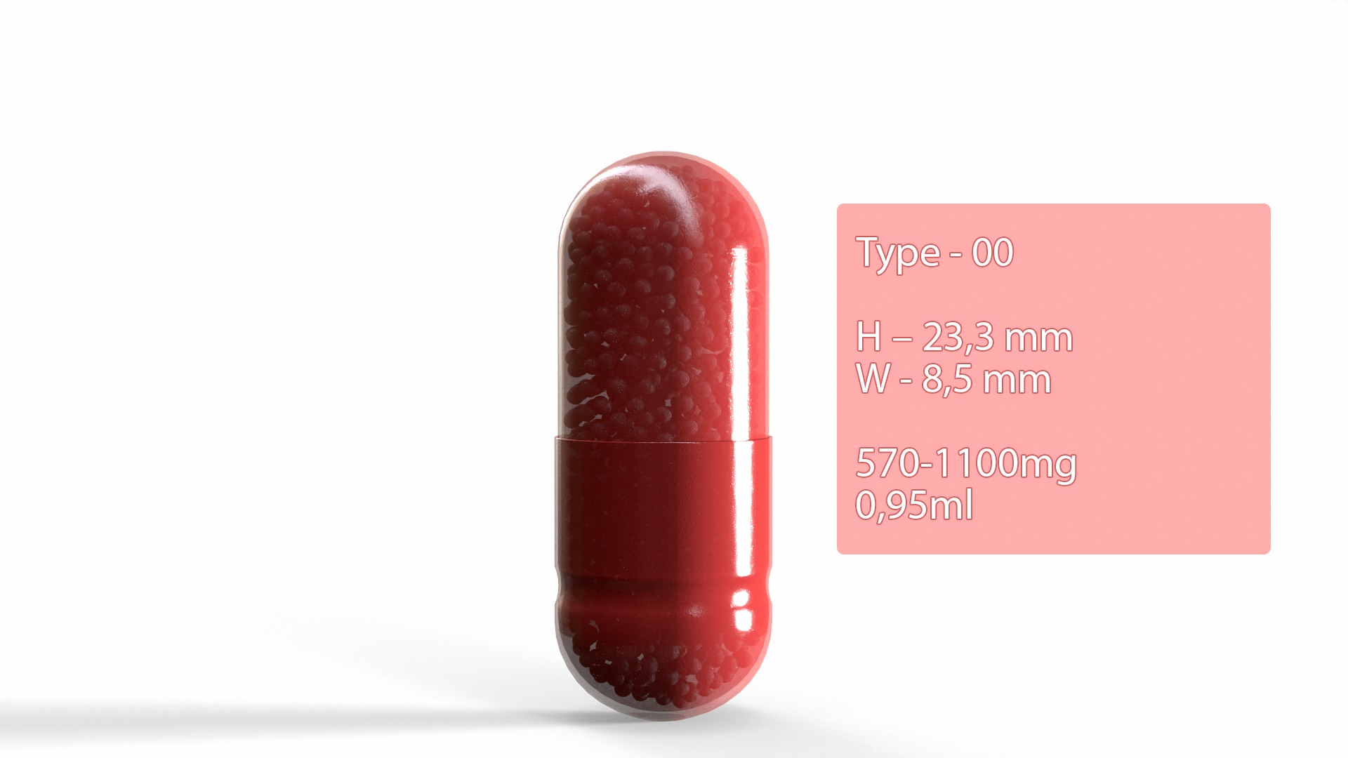 All capsule types or pills drugs Game Ready Low-poly 3D model_4
