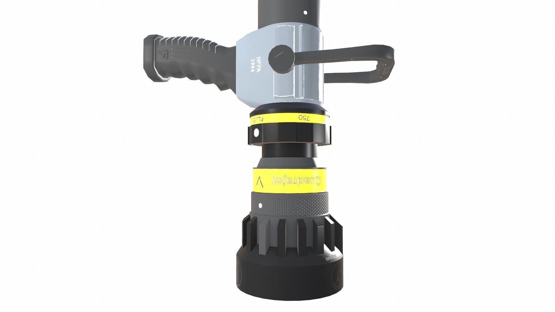 Rosenbauer RB6 Portable Monitor Low-poly 3D model_8