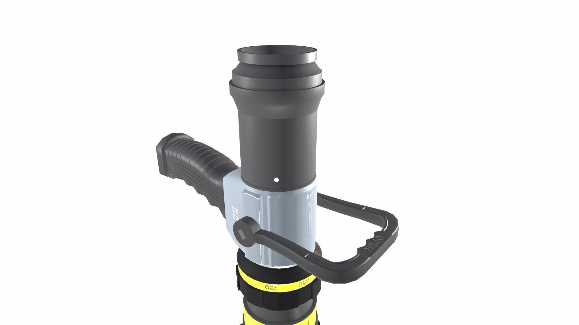 Rosenbauer RB6 Portable Monitor Low-poly 3D model_9