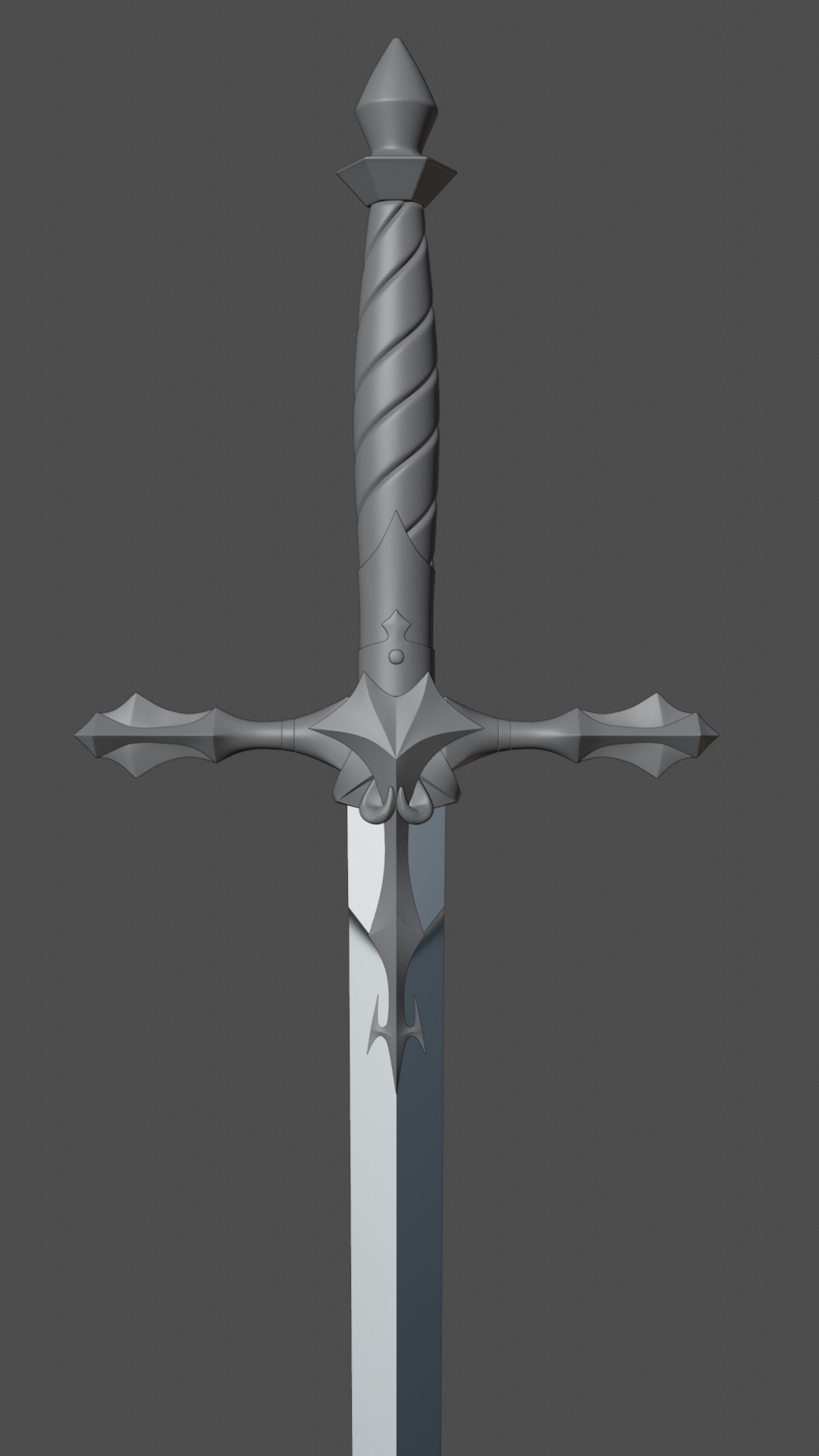 Alucard Heirloom Sword realszie cosplay prop 3D print model_5