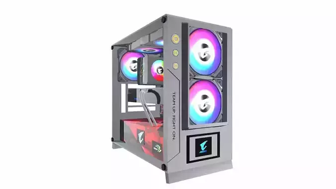 NZXT Gaming PC Gaming computer Low-poly 3D model