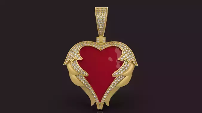 Heart Shaped Pendant - 0063