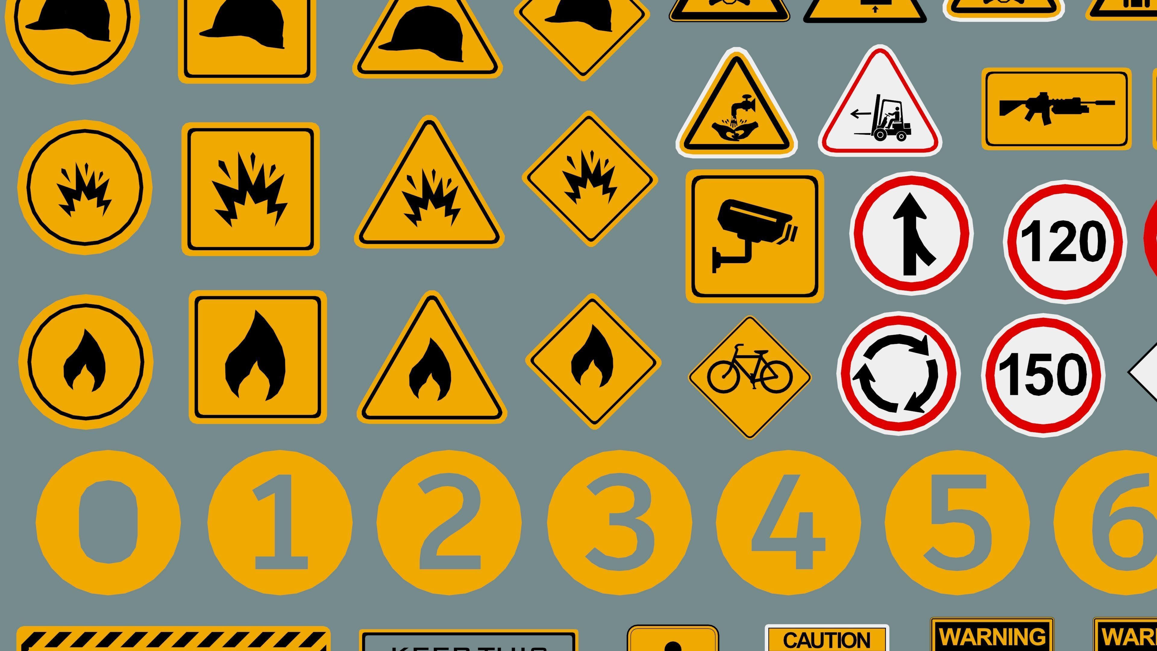 Polygon Decals 201 pieces - Collection 2 Low-poly 3D model_12