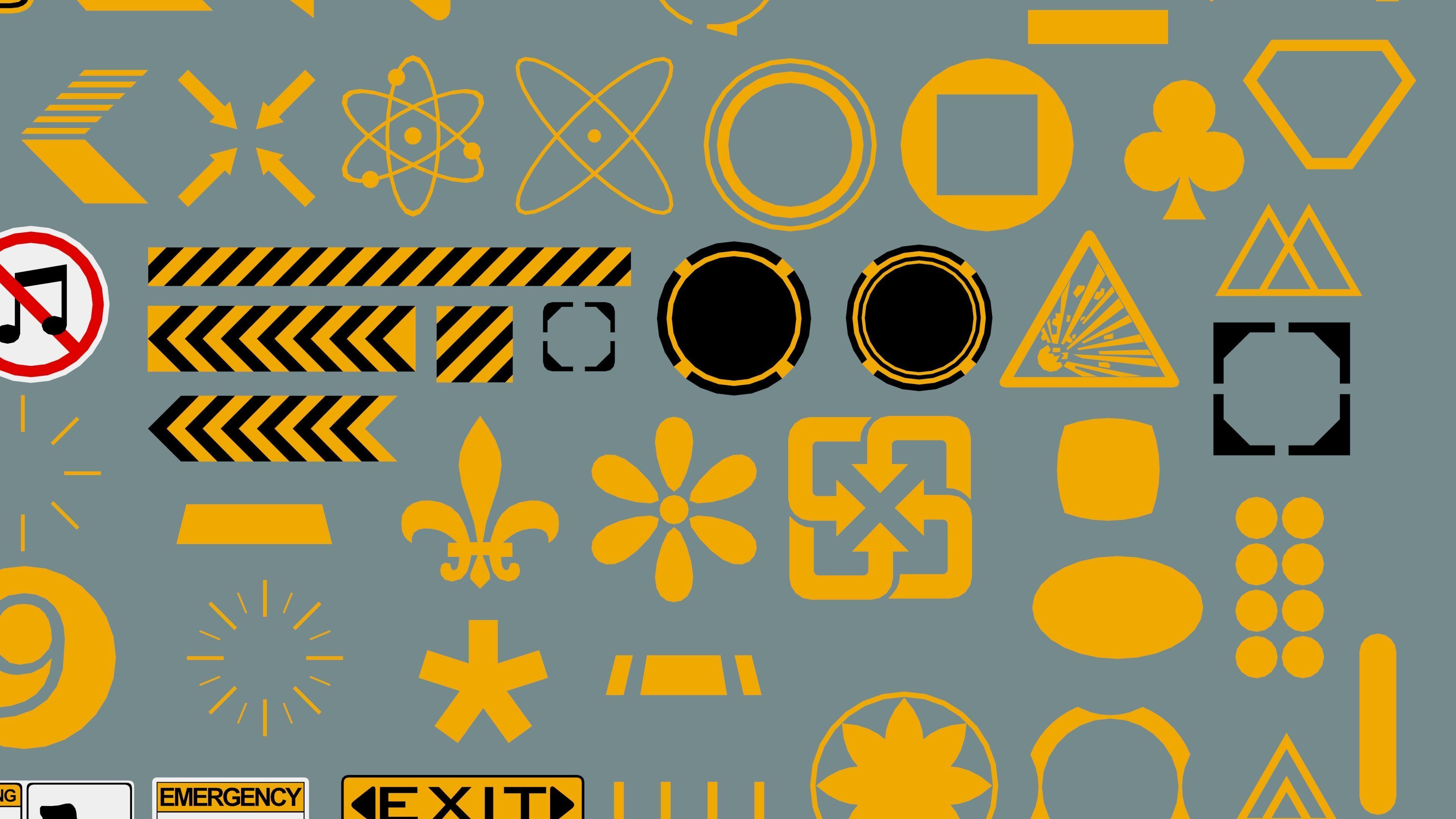 Polygon Decals 201 pieces - Collection 2 Low-poly 3D model_8