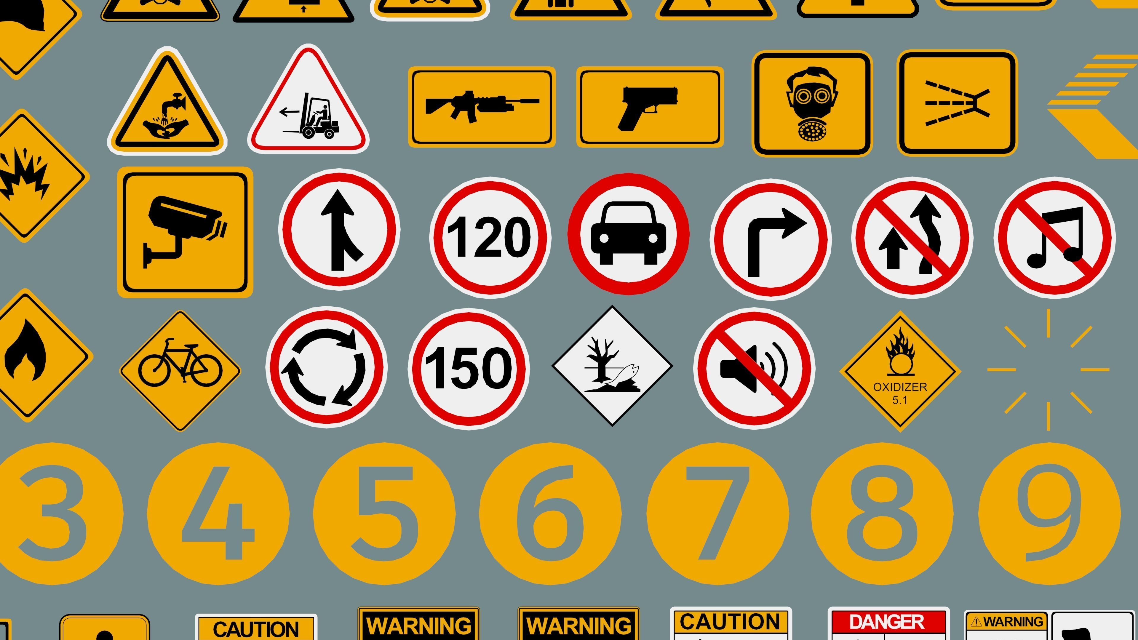 Polygon Decals 201 pieces - Collection 2 Low-poly 3D model_10