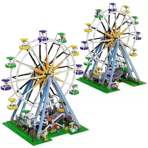 Lego - 10247 Ferris Wheel 3D model