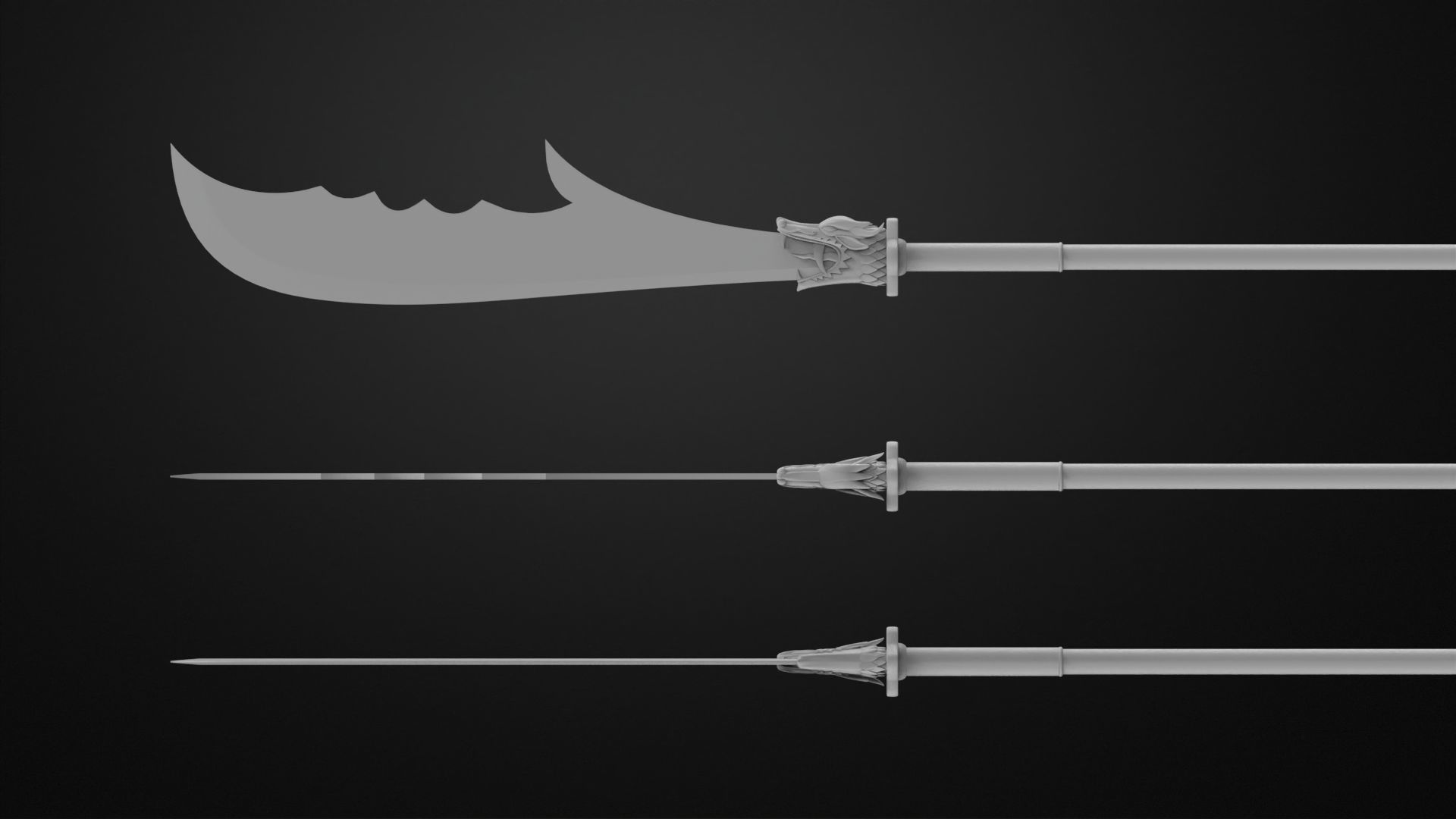 Weapons Encyclopedia 159 Engetsutou 3D print model_2