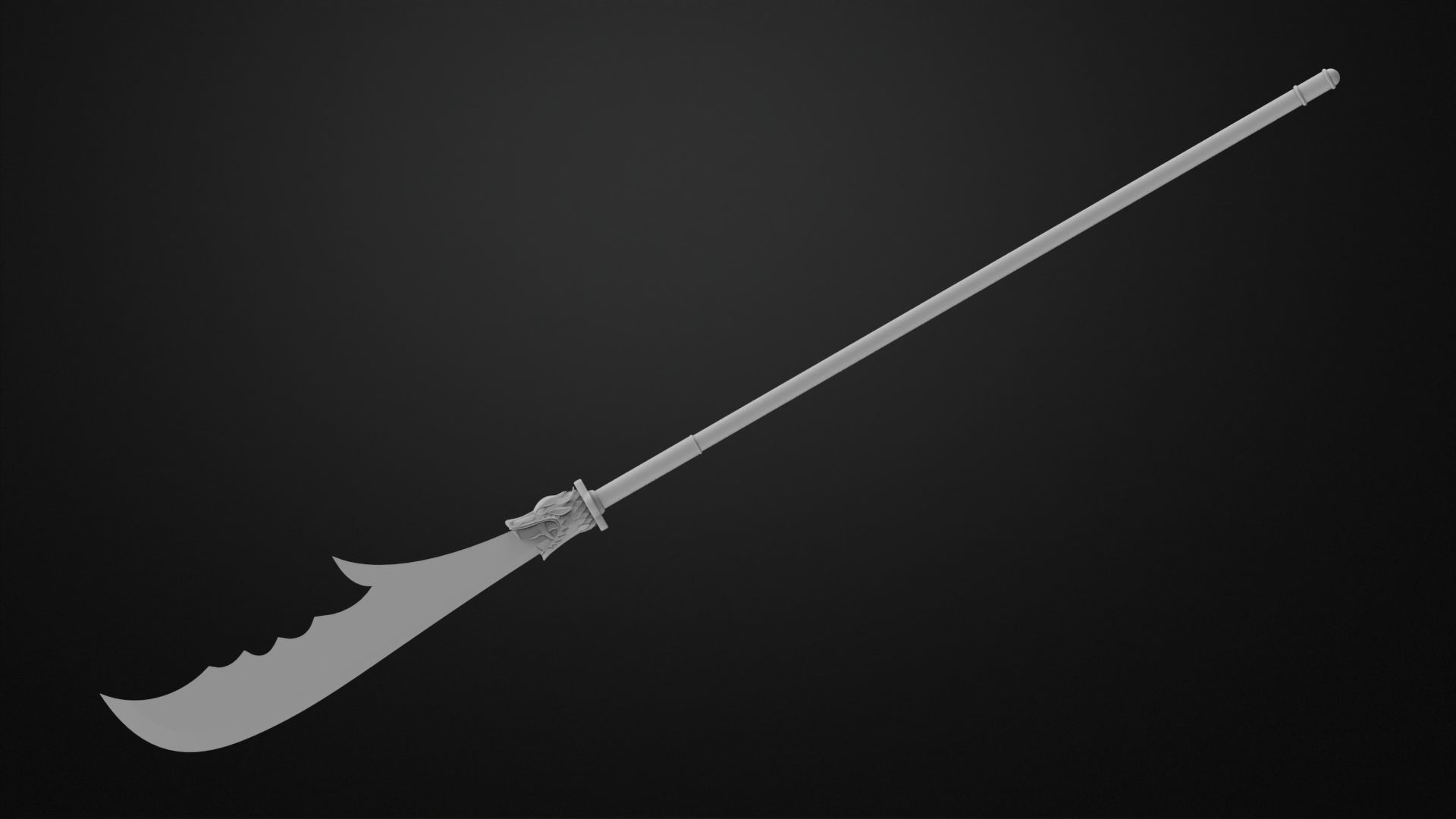 Weapons Encyclopedia 159 Engetsutou 3D print model_1
