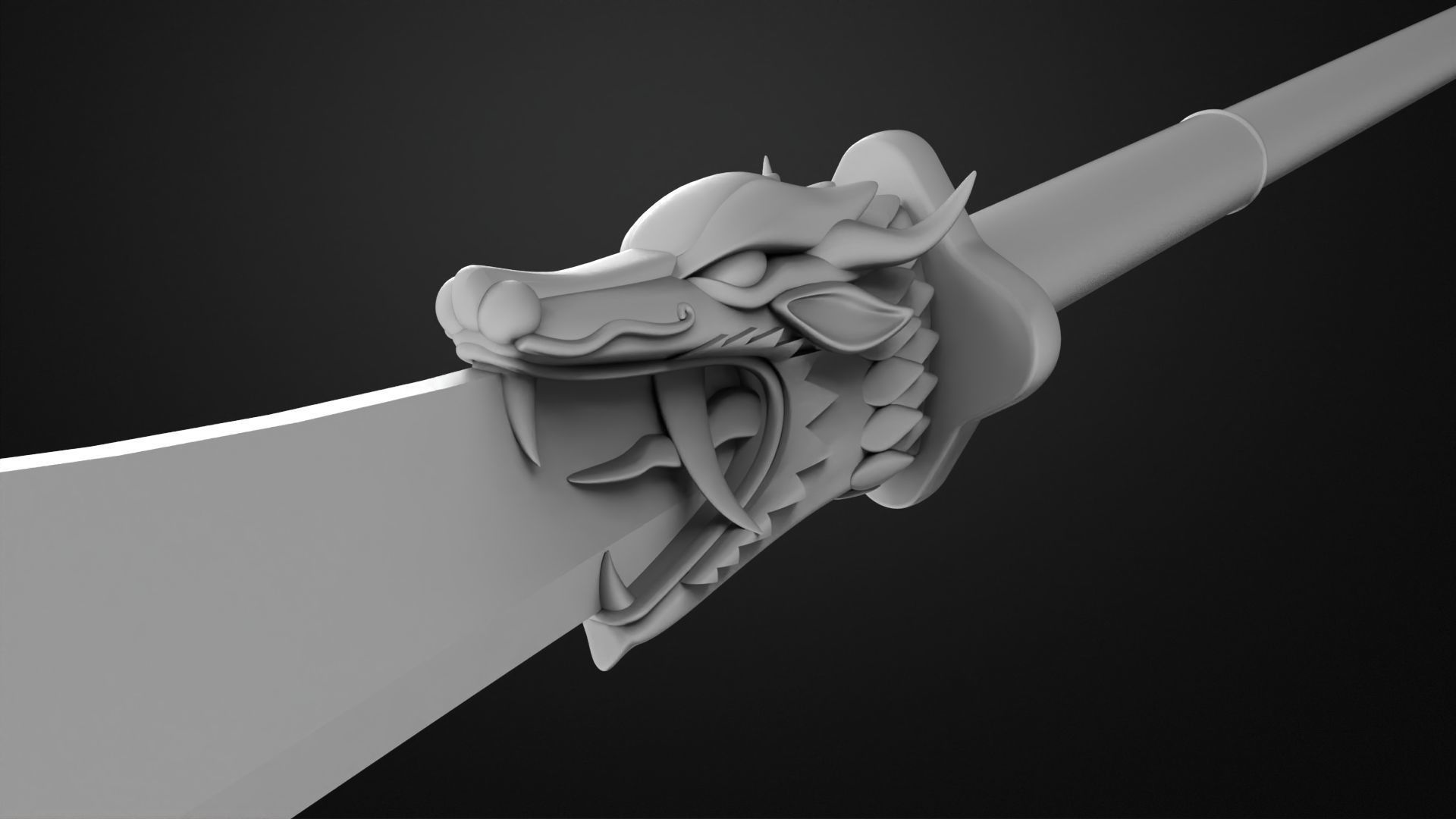 Weapons Encyclopedia 159 Engetsutou 3D print model_5