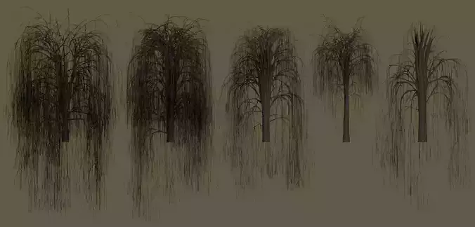 High-polly Dead Swamp Trees Pack