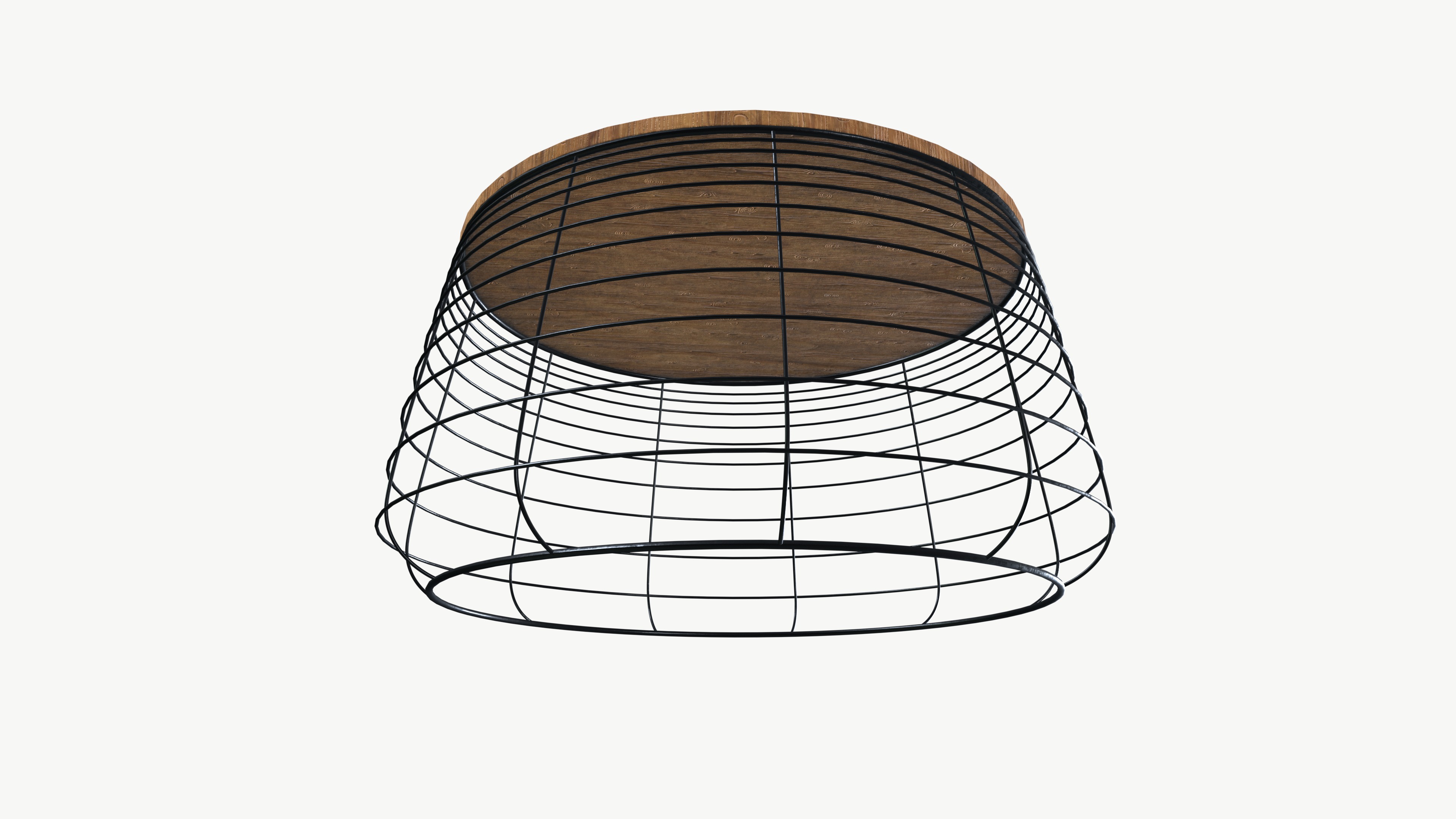 Coffee table Low-poly 3D model_4