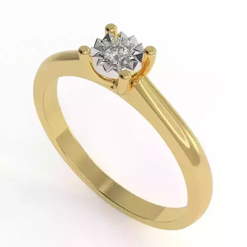Illusion ring with 2 parts 3D print model