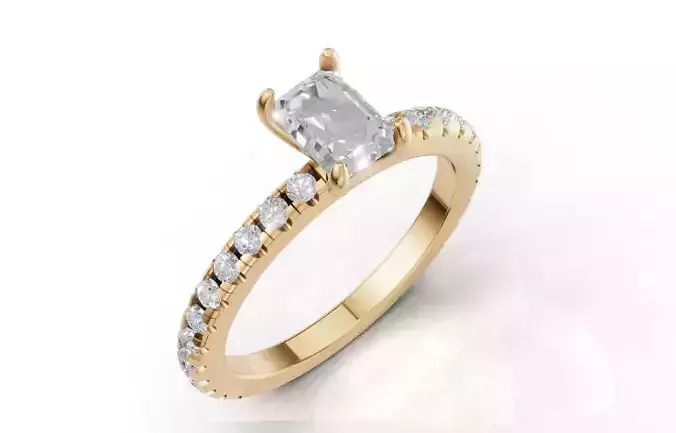 Jewelry 3D Models with render and 3dm stl -5-FL3-296 3D print model