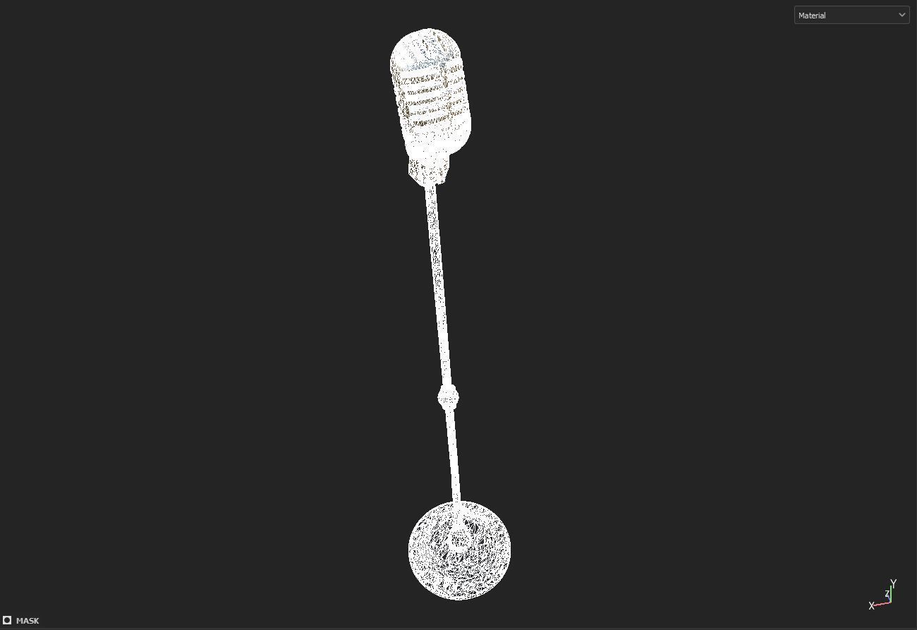 classic microphone 3D model_5