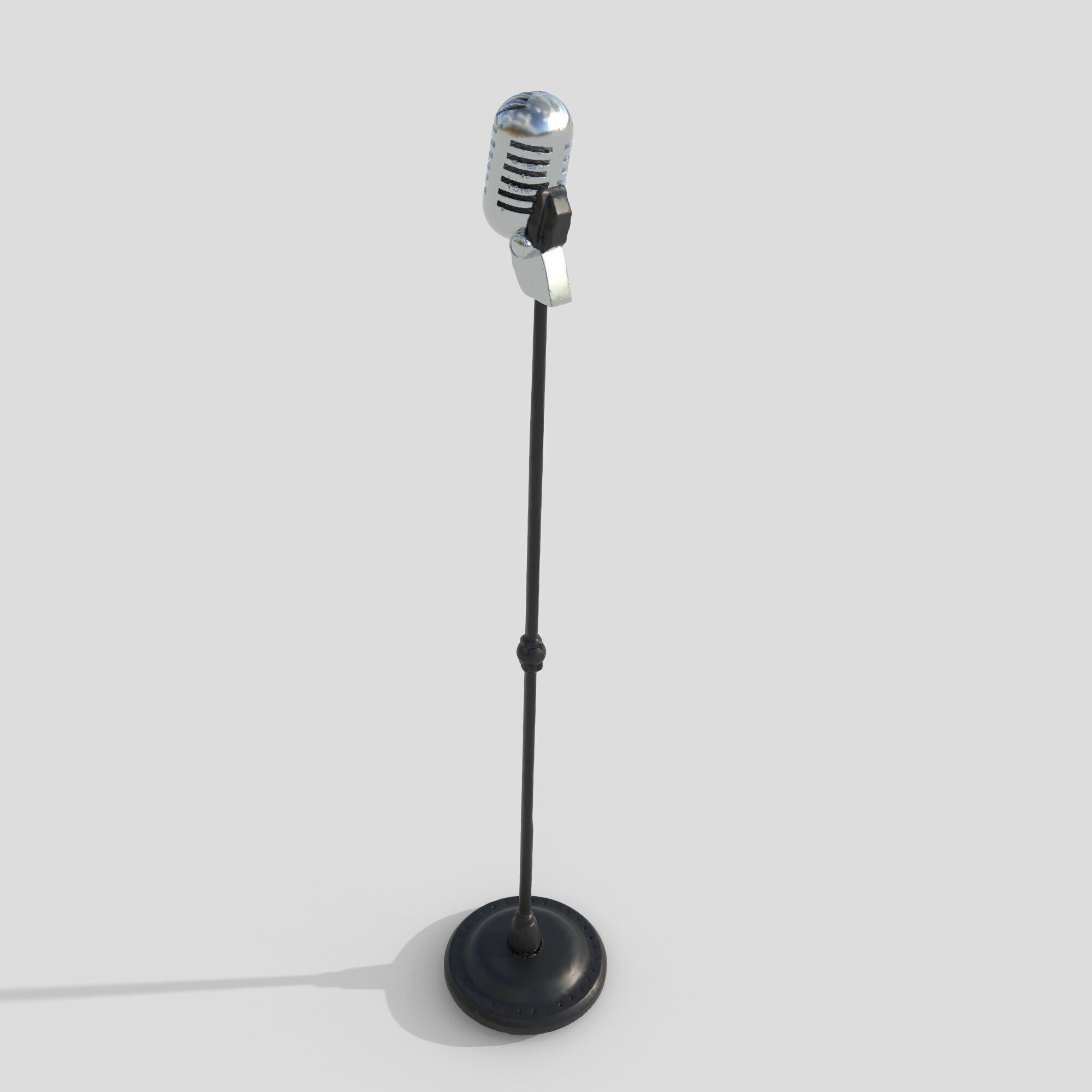 classic microphone 3D model_2