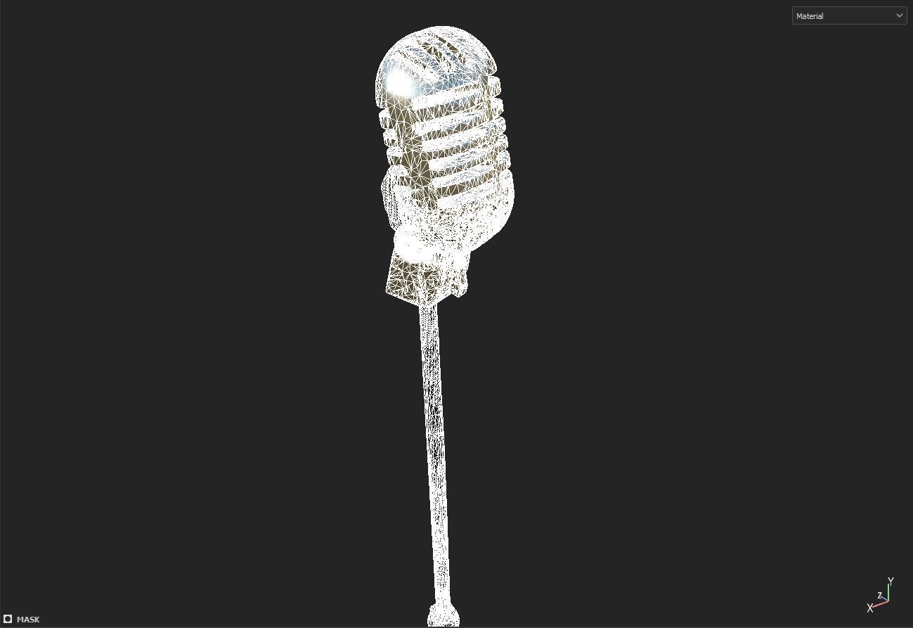 classic microphone 3D model_7