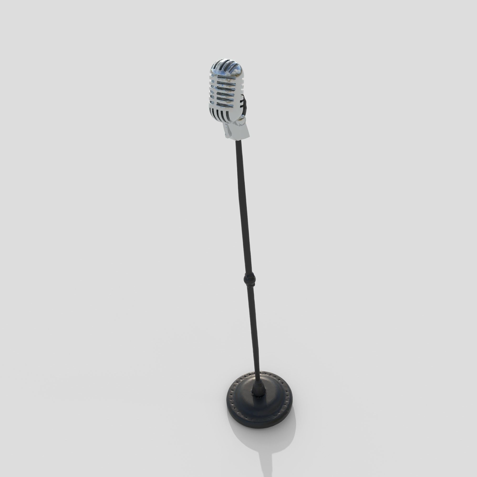 classic microphone 3D model_1