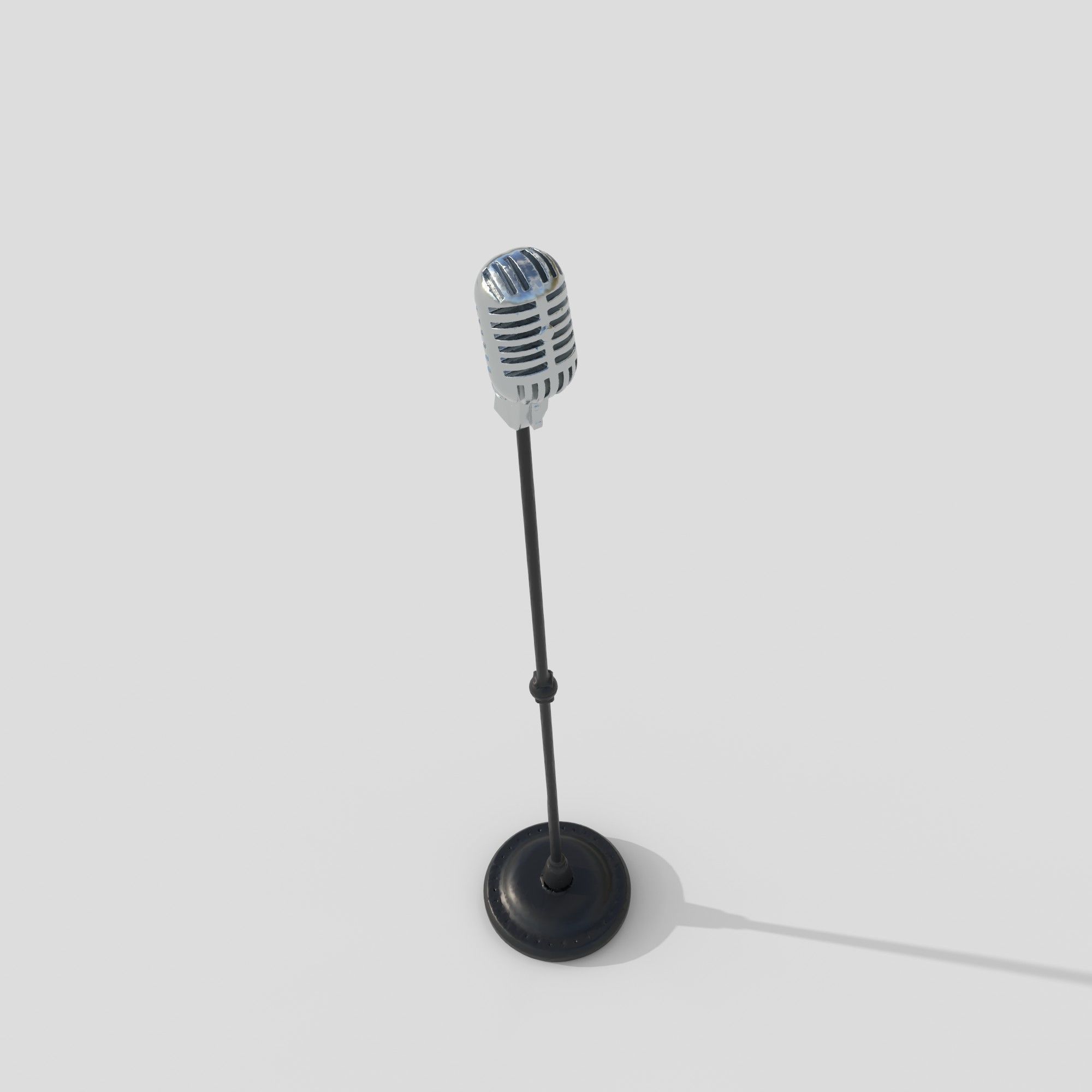 classic microphone 3D model_4