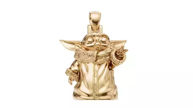 Yoda Alien with and without diamonds