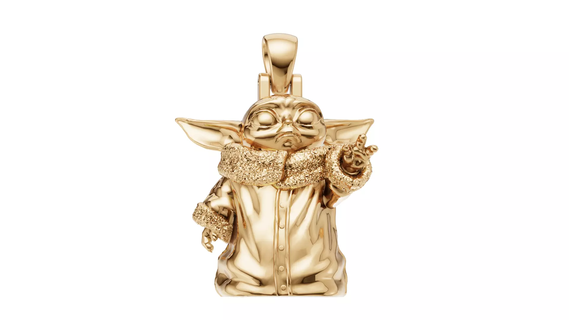 Yoda Alien with and without diamonds 3D print model