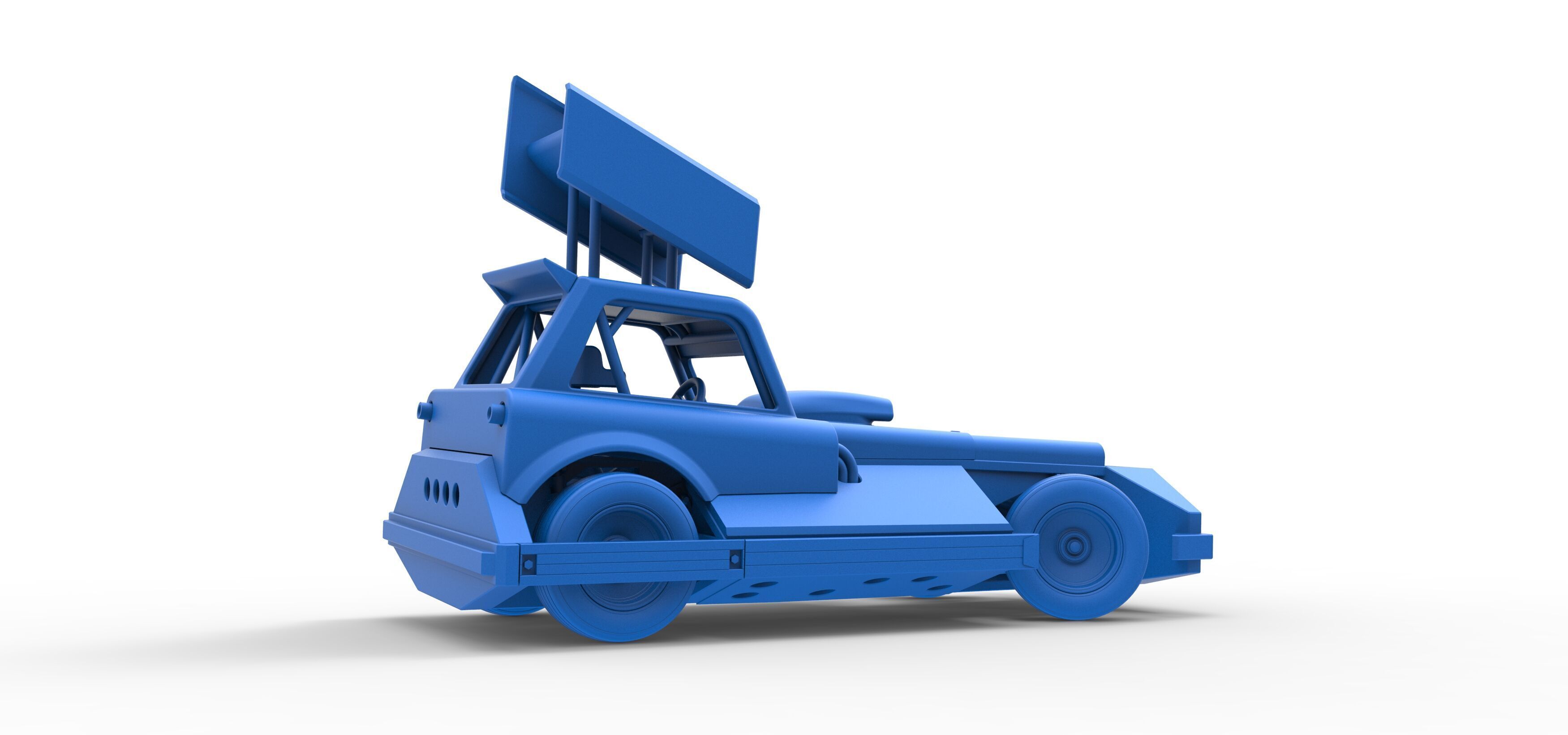 New Zealand Superstock car while turning Version 3 Scale 1 to 25 3D print model_48