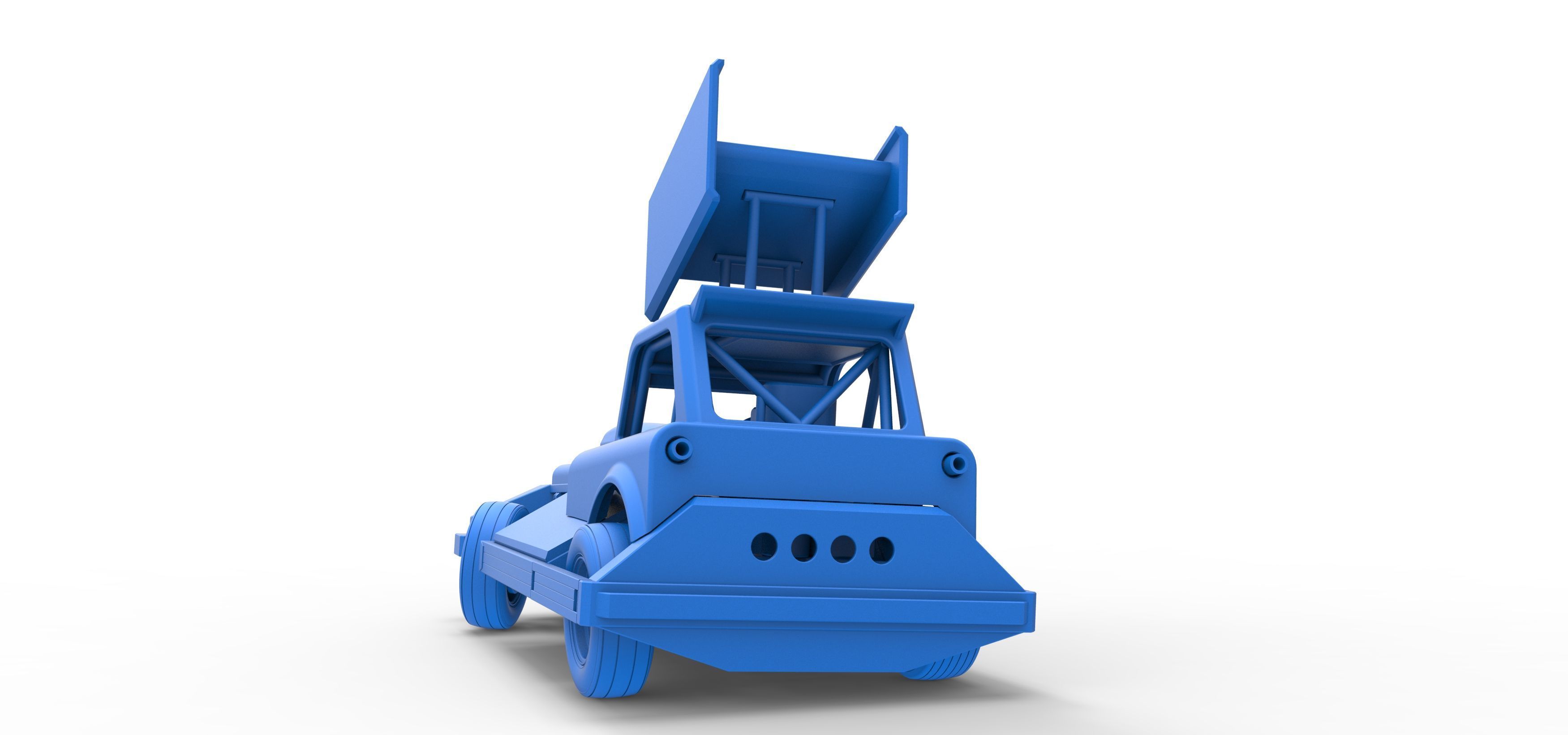 New Zealand Superstock car while turning Version 3 Scale 1 to 25 3D print model_42