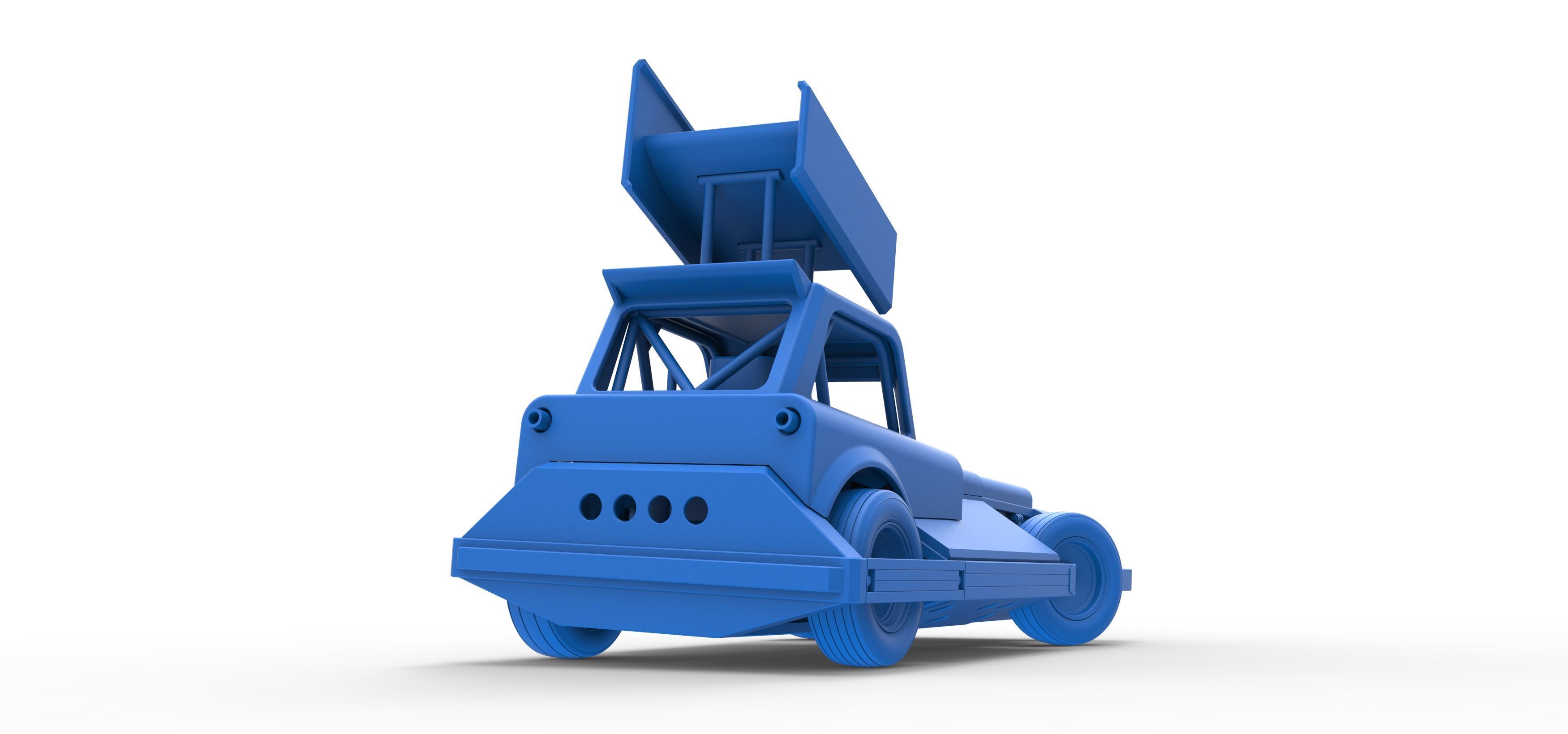 New Zealand Superstock car while turning Version 3 Scale 1 to 25 3D print model_46