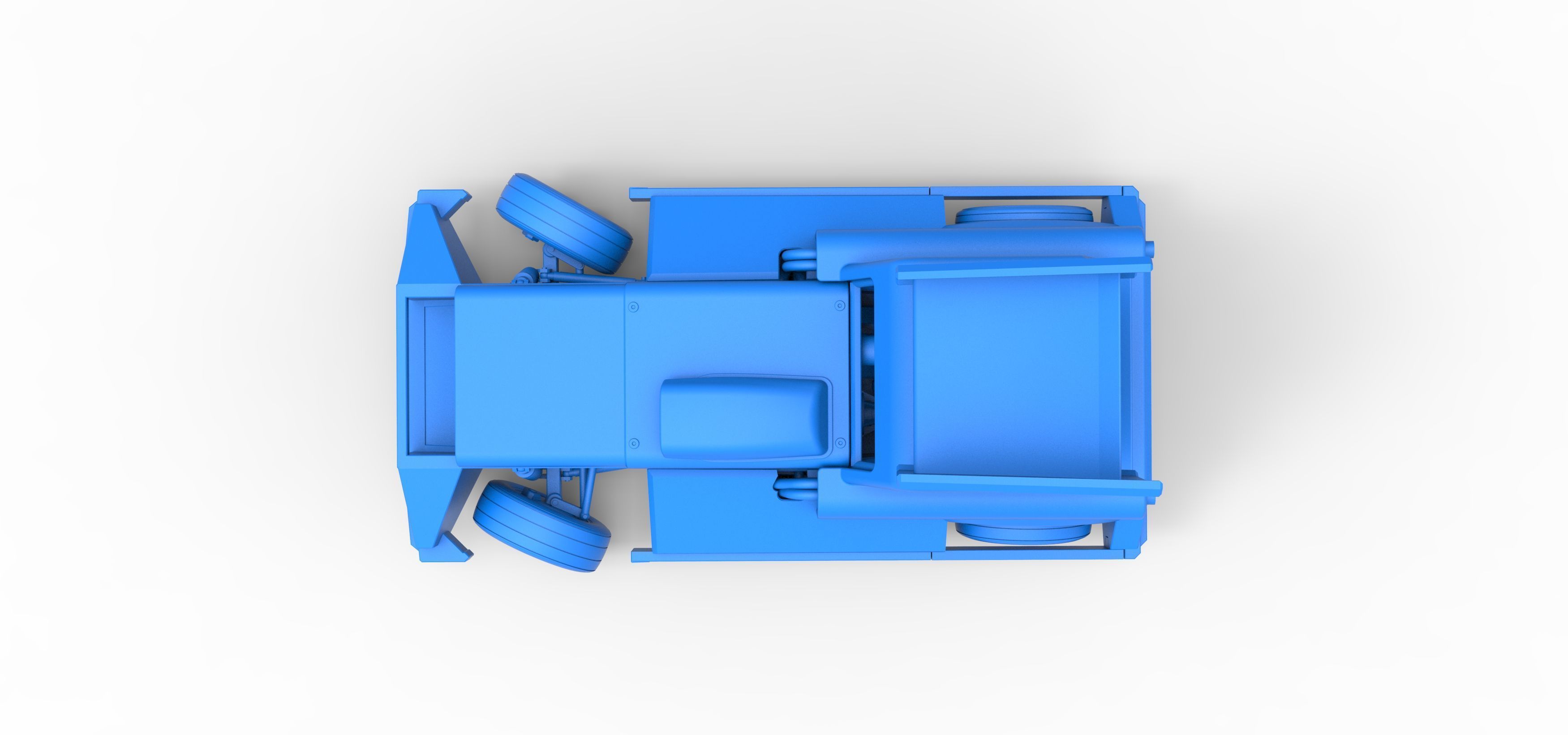 New Zealand Superstock car while turning Version 3 Scale 1 to 25 3D print model_38