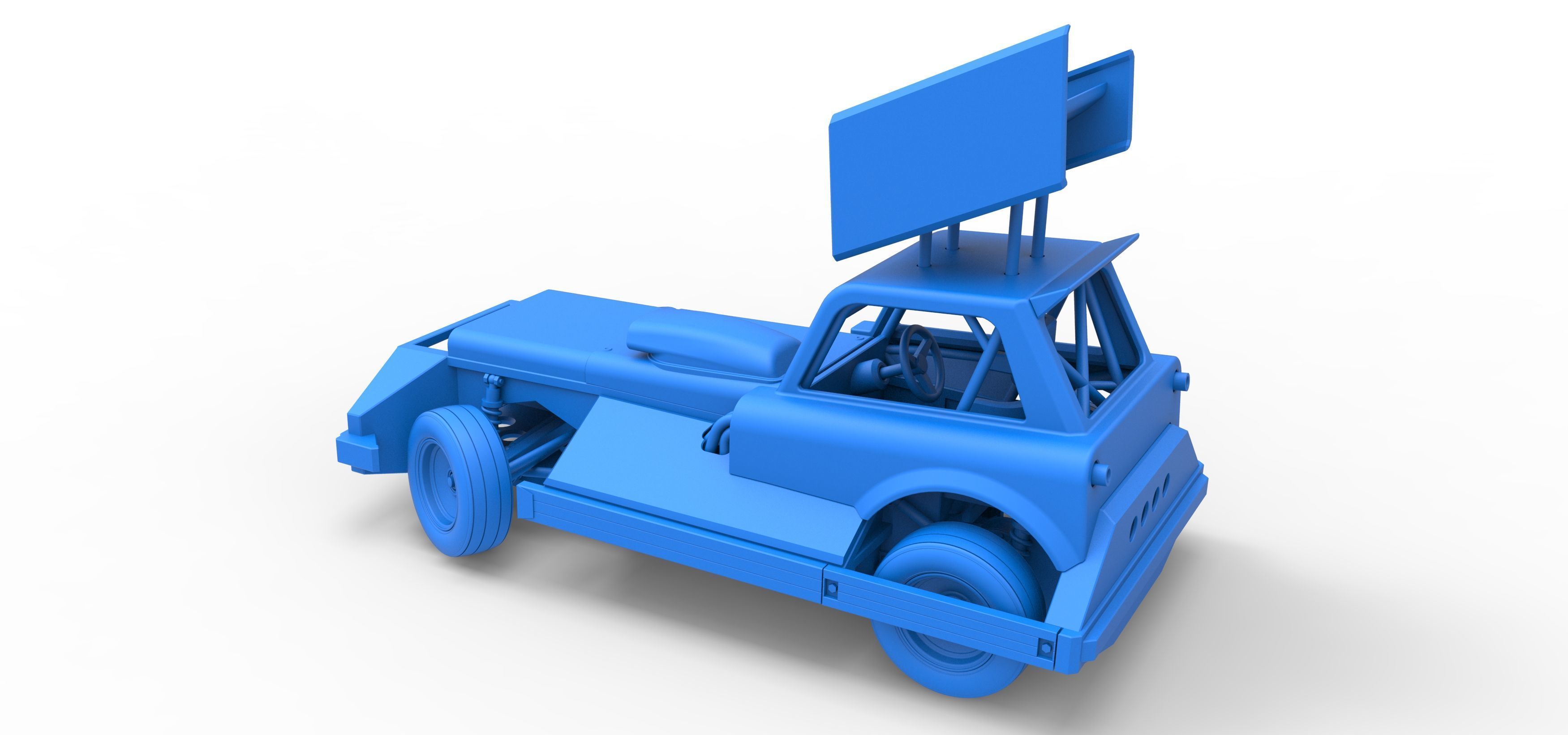 New Zealand Superstock car while turning Version 3 Scale 1 to 25 3D print model_39