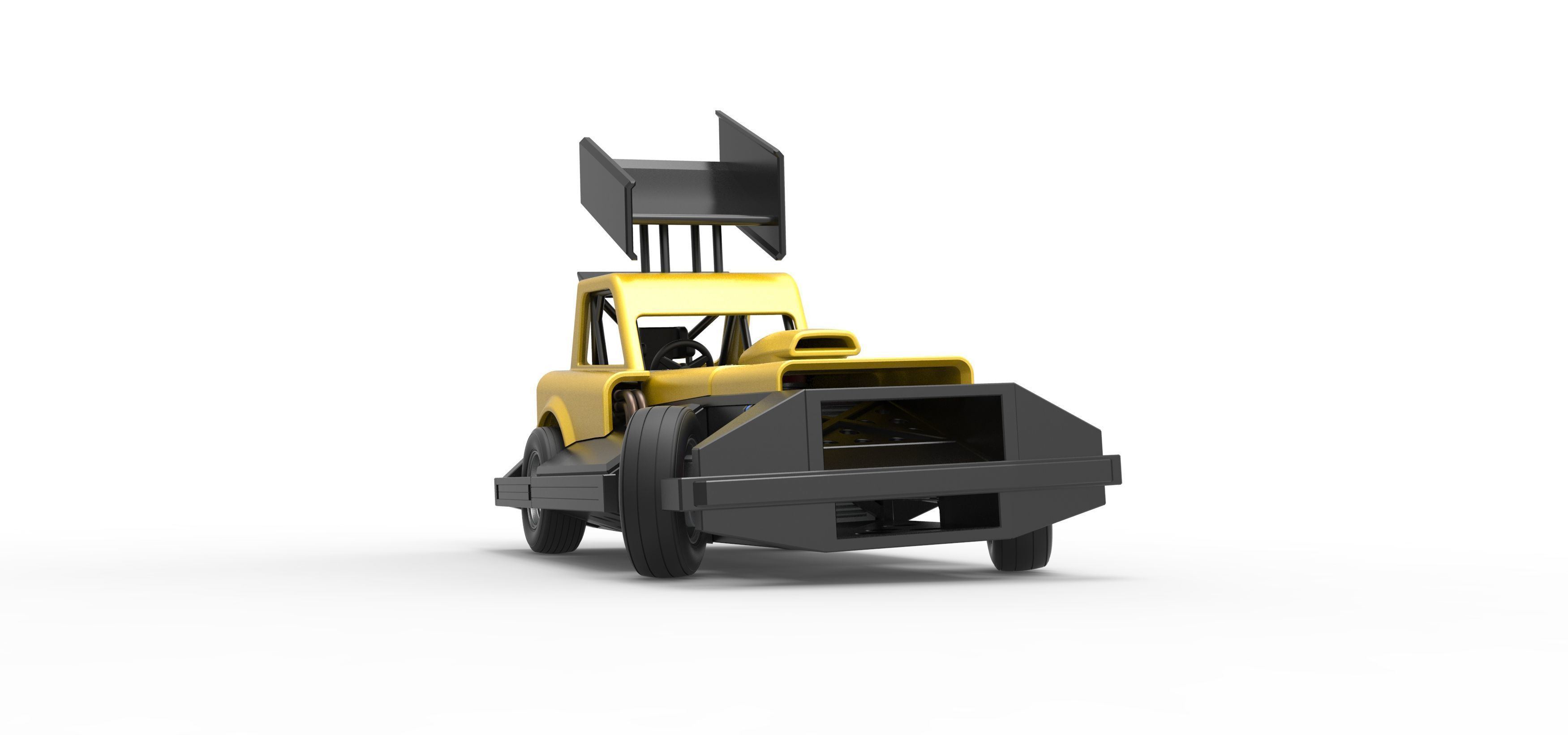 New Zealand Superstock car while turning Version 3 Scale 1 to 25 3D print model_27