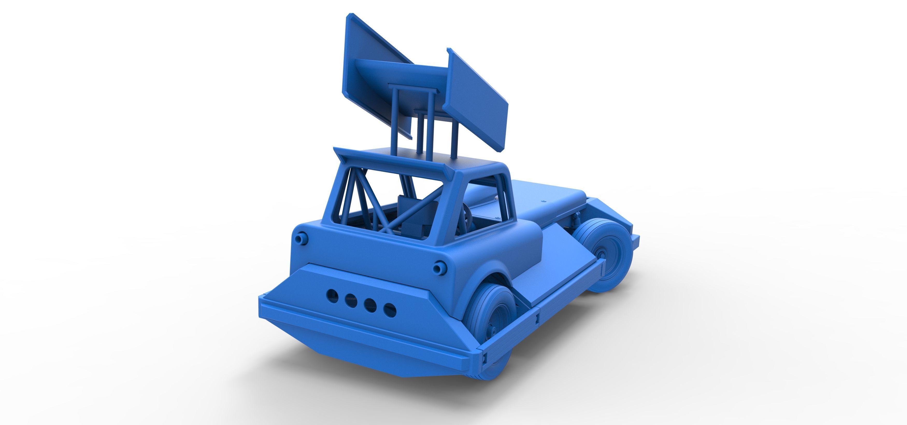 New Zealand Superstock car while turning Version 3 Scale 1 to 25 3D print model_45