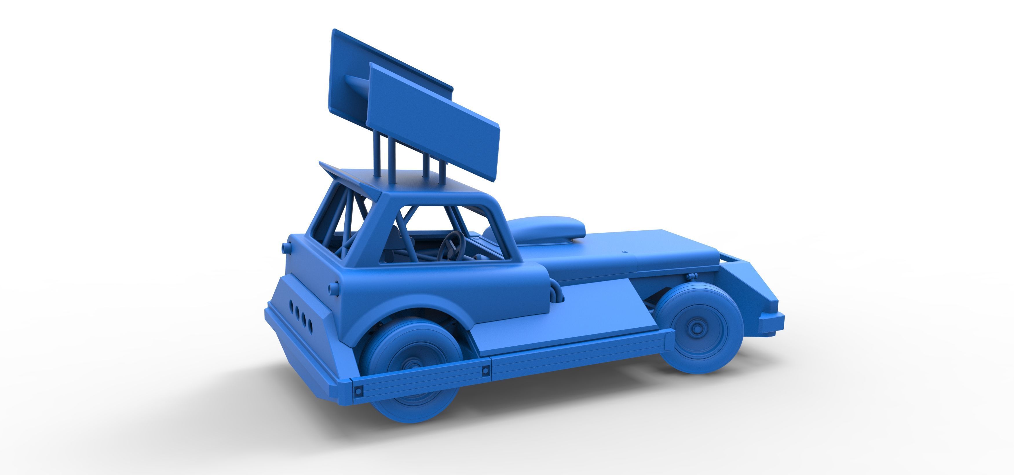 New Zealand Superstock car while turning Version 3 Scale 1 to 25 3D print model_47