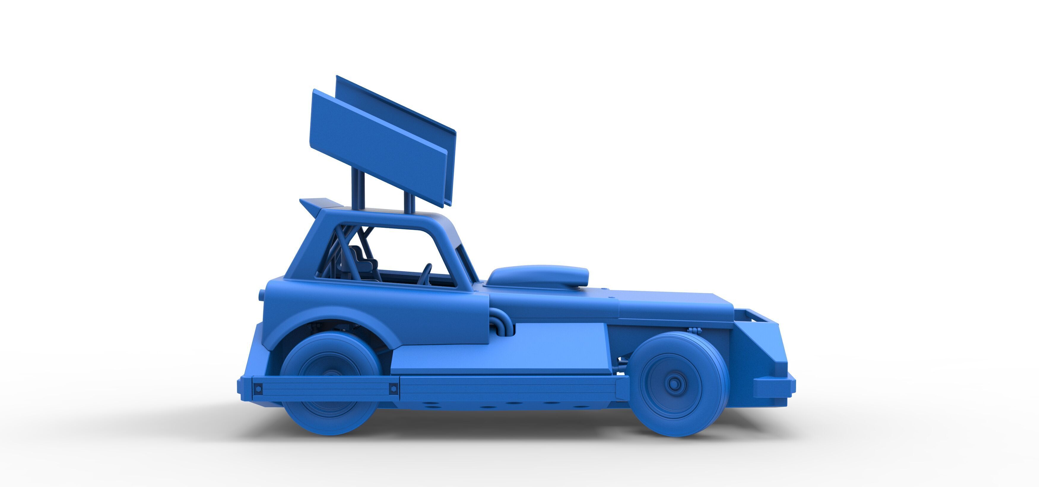 New Zealand Superstock car while turning Version 3 Scale 1 to 25 3D print model_49