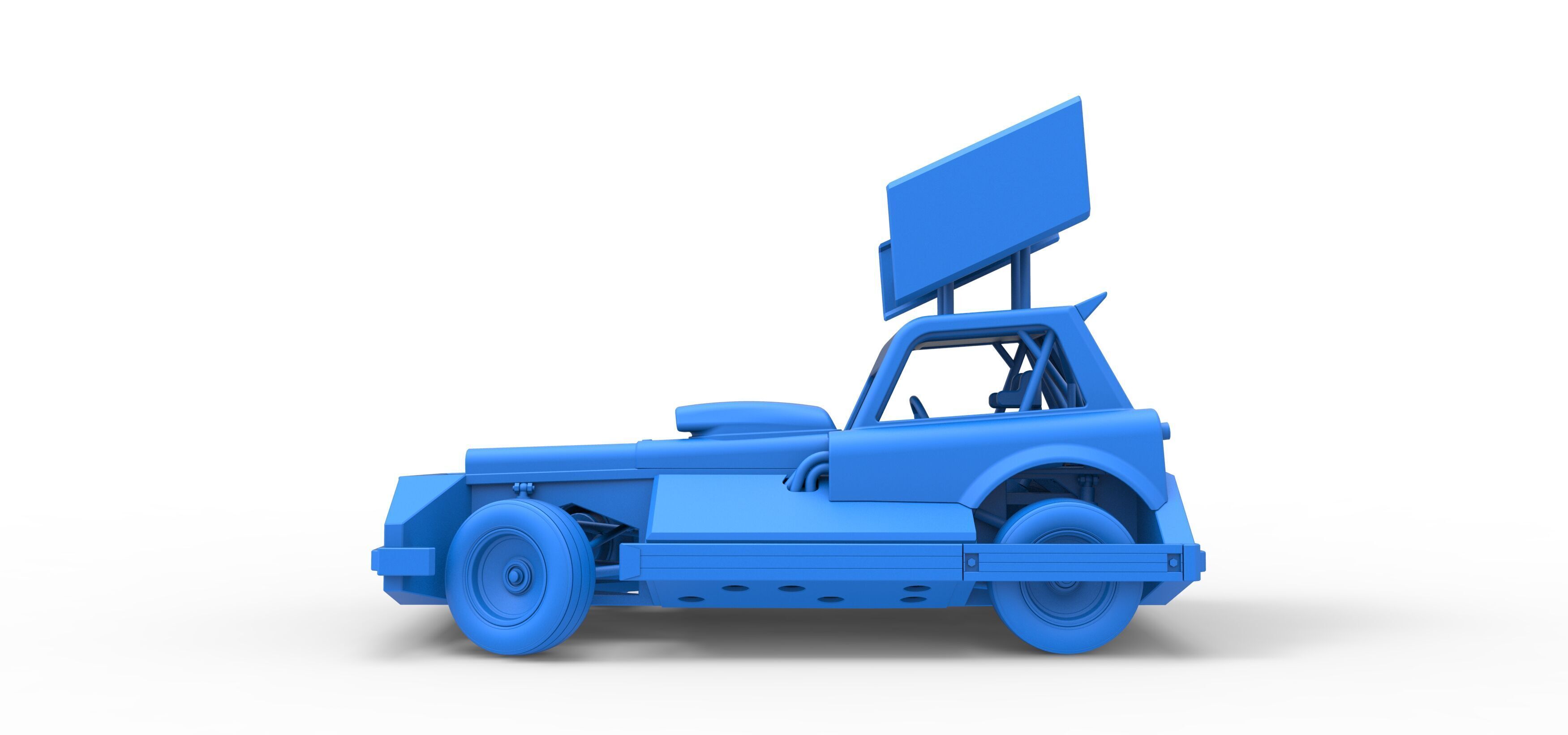 New Zealand Superstock car while turning Version 3 Scale 1 to 25 3D print model_36