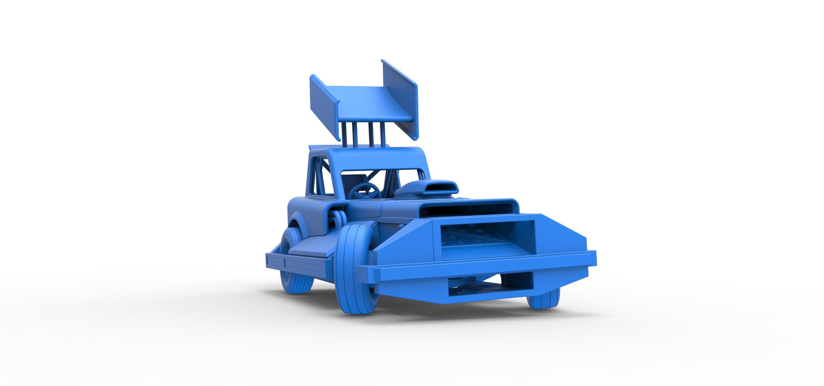 New Zealand Superstock car while turning Version 3 Scale 1 to 25 3D print model_54