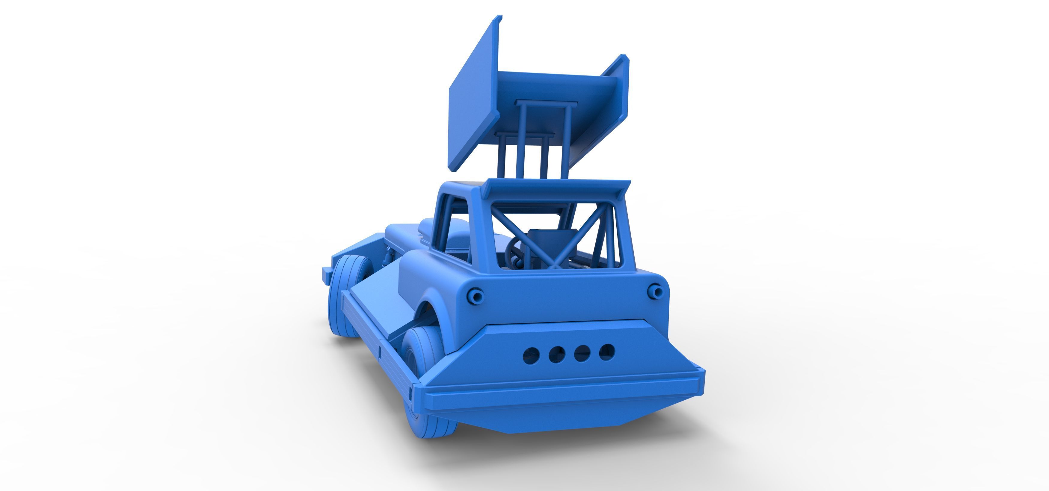 New Zealand Superstock car while turning Version 3 Scale 1 to 25 3D print model_41