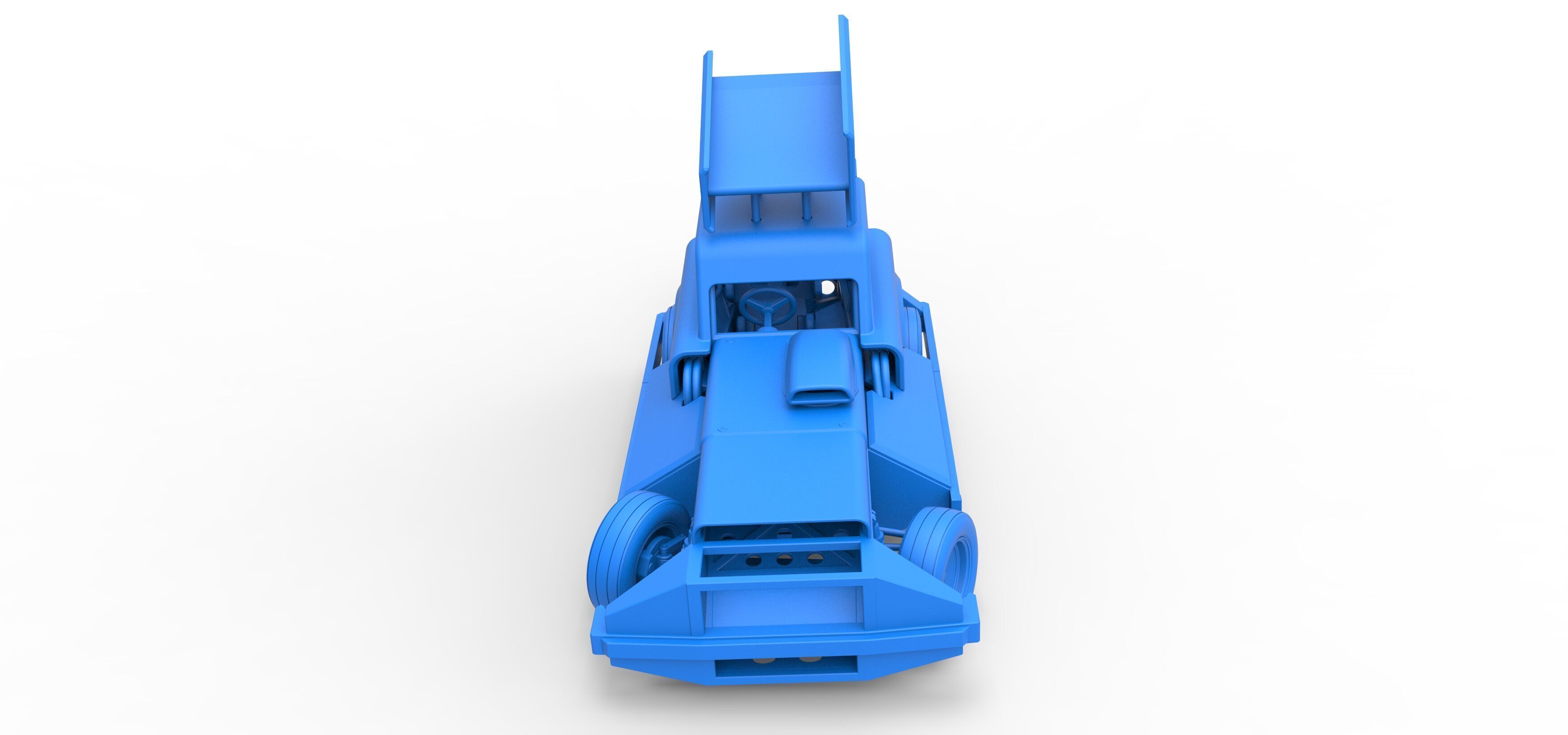 New Zealand Superstock car while turning Version 3 Scale 1 to 25 3D print model_35