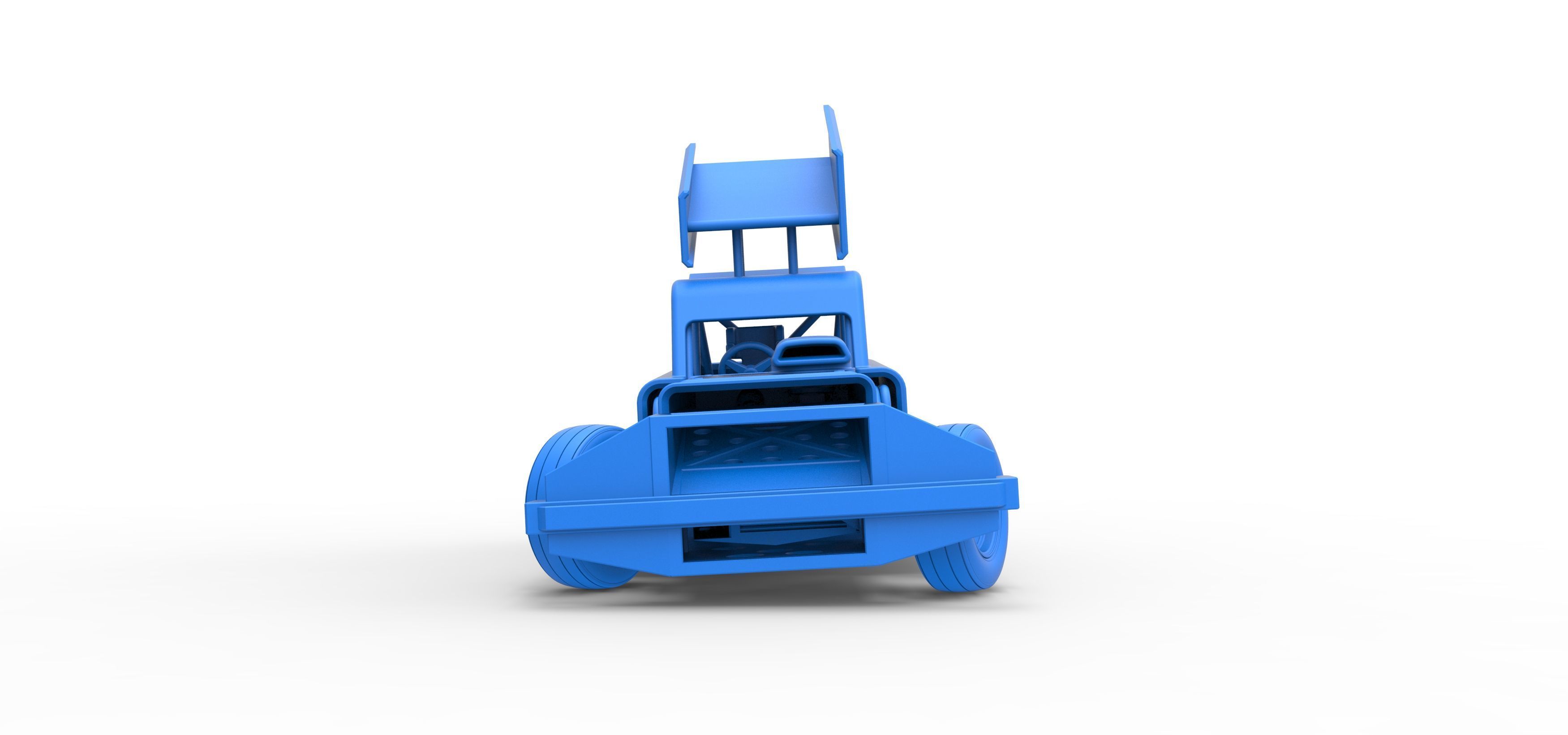 New Zealand Superstock car while turning Version 3 Scale 1 to 25 3D print model_34