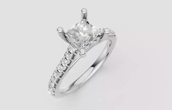 Jewelry 3D Models with render and 3dm stl - FLAW-006-FL3-116