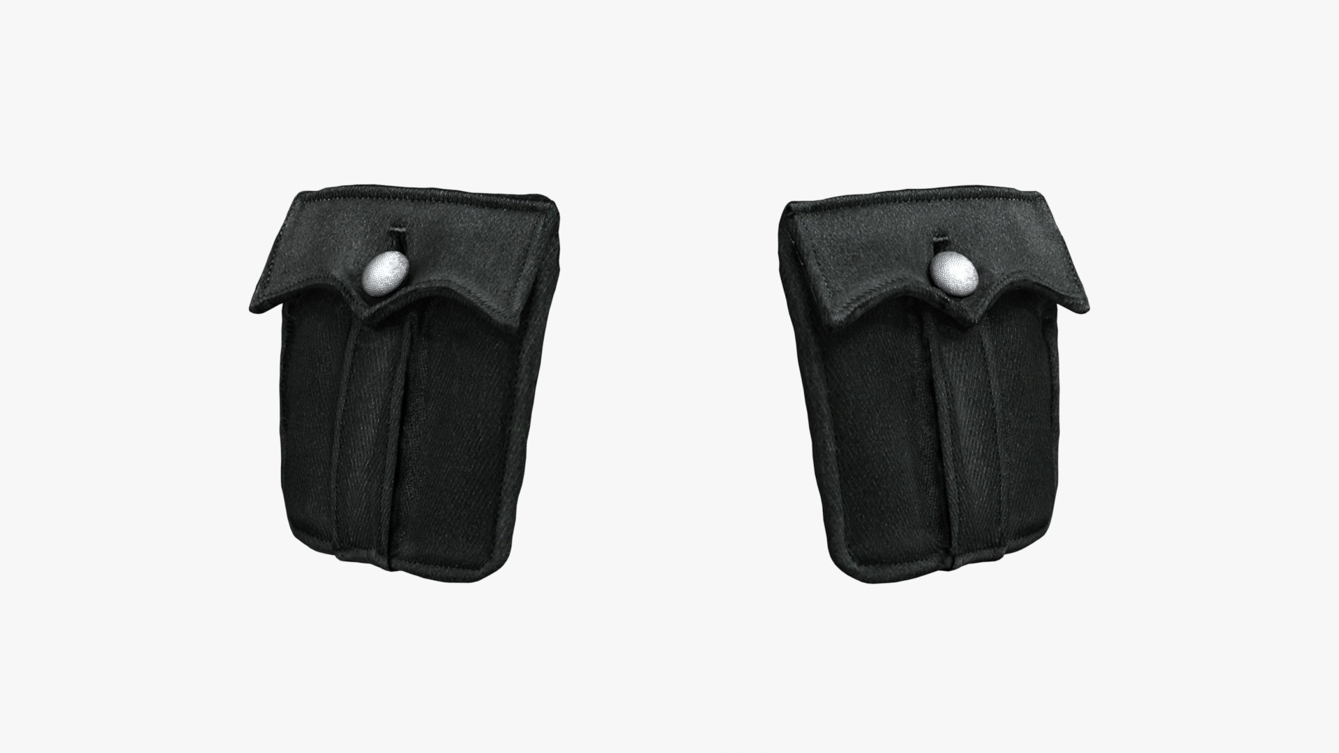 German SS Black Uniform WWII  Low-poly 3D model_14