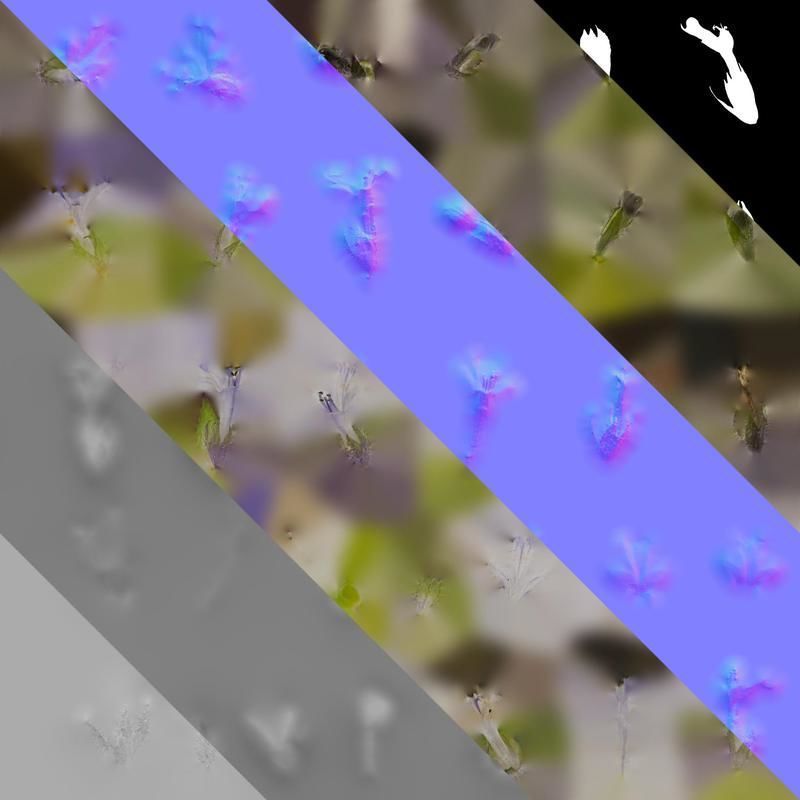 Anydrafts Ajuga ciliata Flower 03 Texture_8