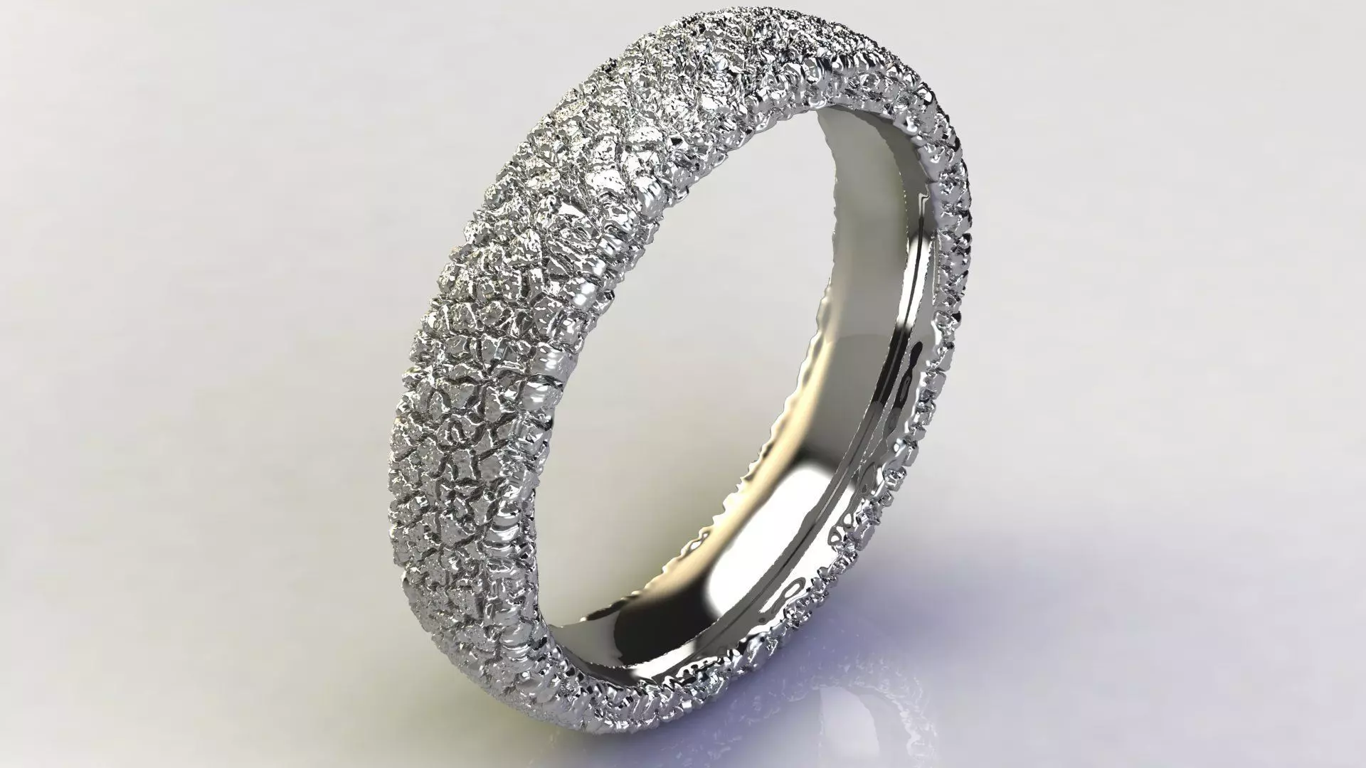  Texture Wedding Ring 3D print model_0