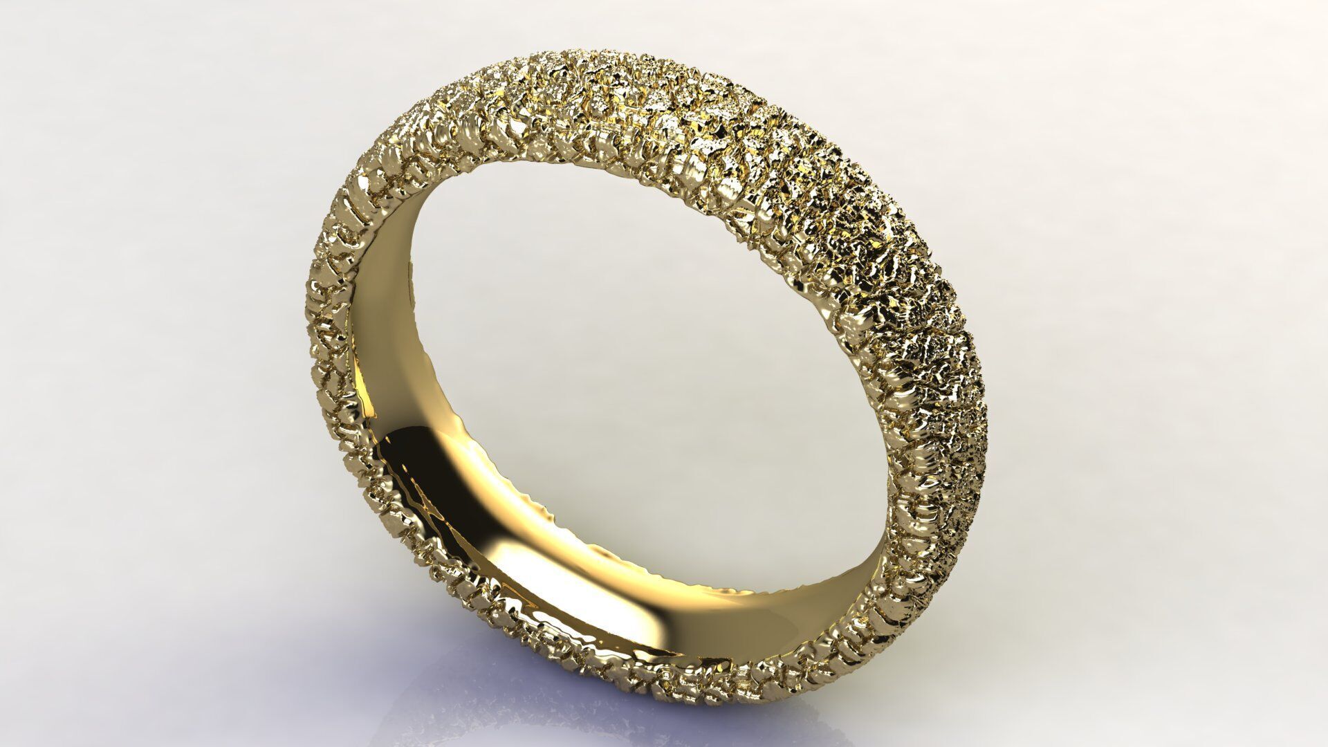  Texture Wedding Ring 3D print model_1