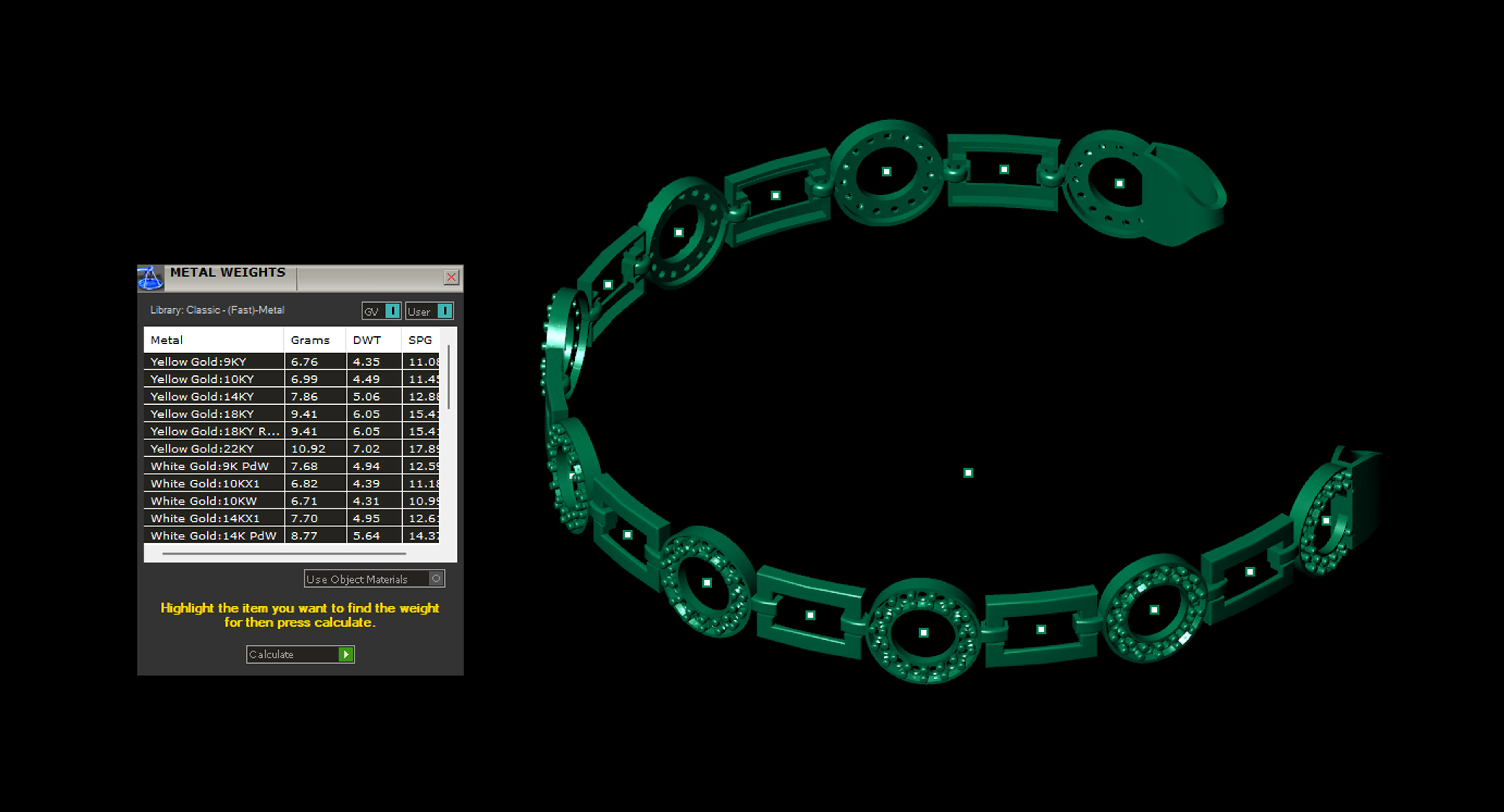 Top Premium diamond ladies 3d chain or necklace or bracelet 3D print model_3